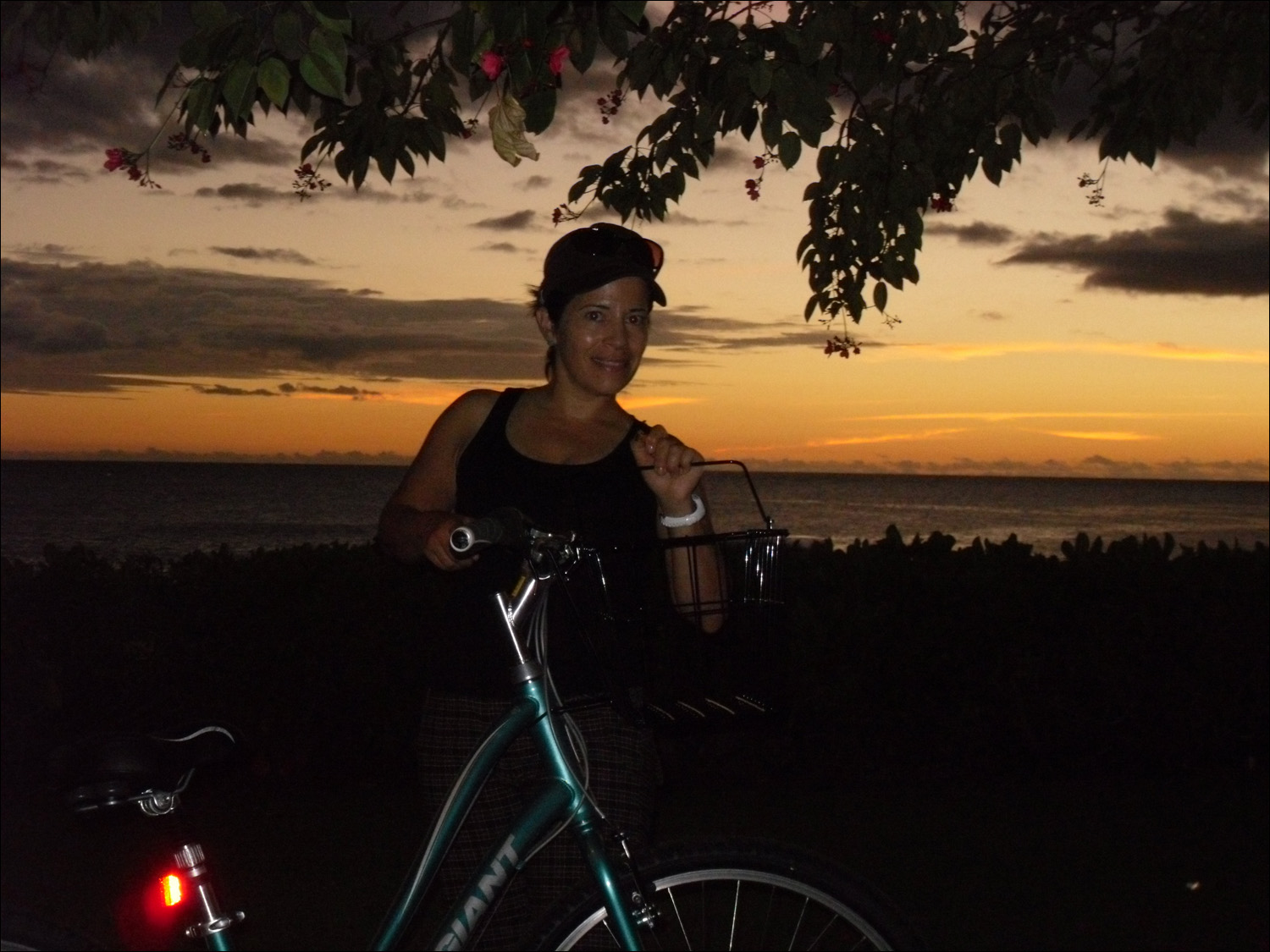 Sherry w/bike @sunset