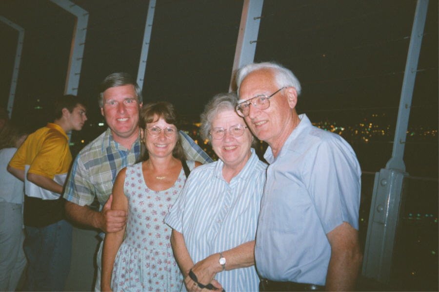 Outside Space Needle restaurant