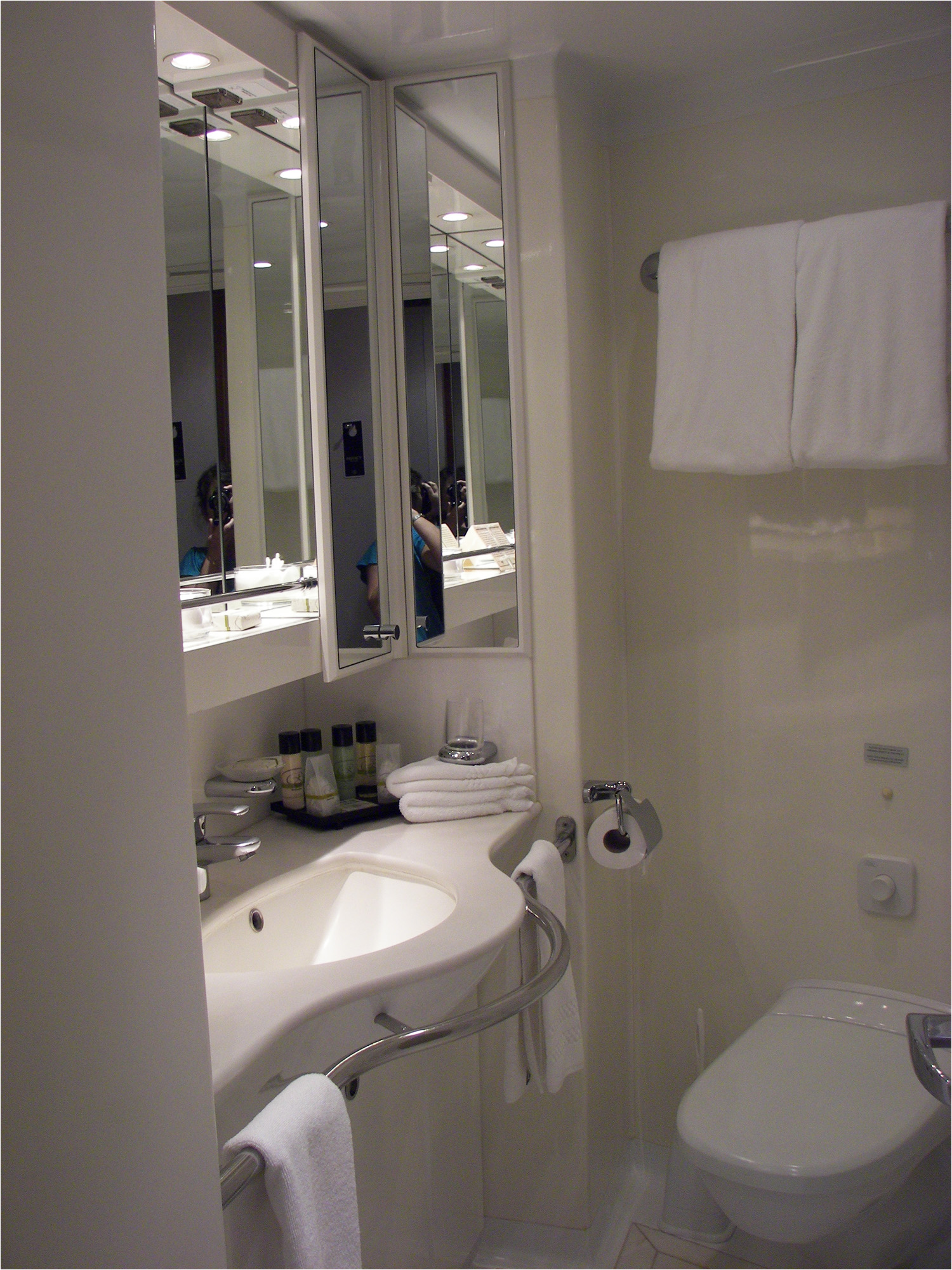The stateeroom came with a very spacious bathroom, including a full size bathtub.