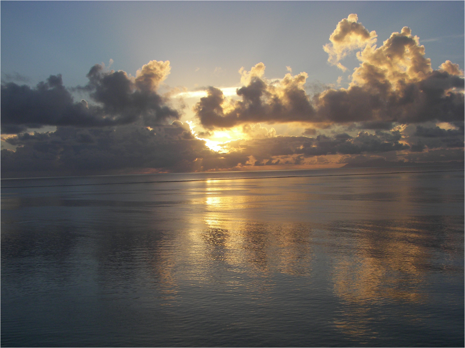 Sunrise 6:30AM at Raiatea