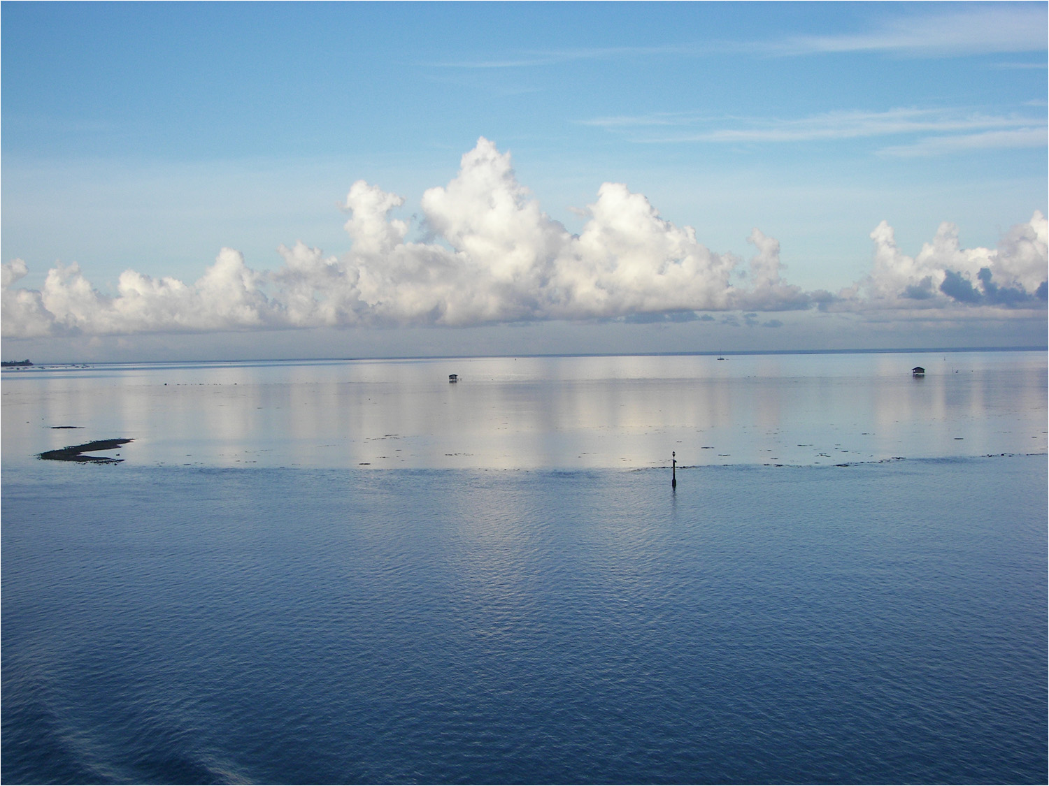 The lagoon near Tahaa at 7am