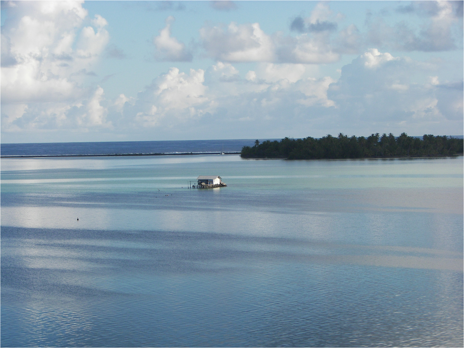 Really out in the middle of nowhere.  Home in the Tahaa lagoon