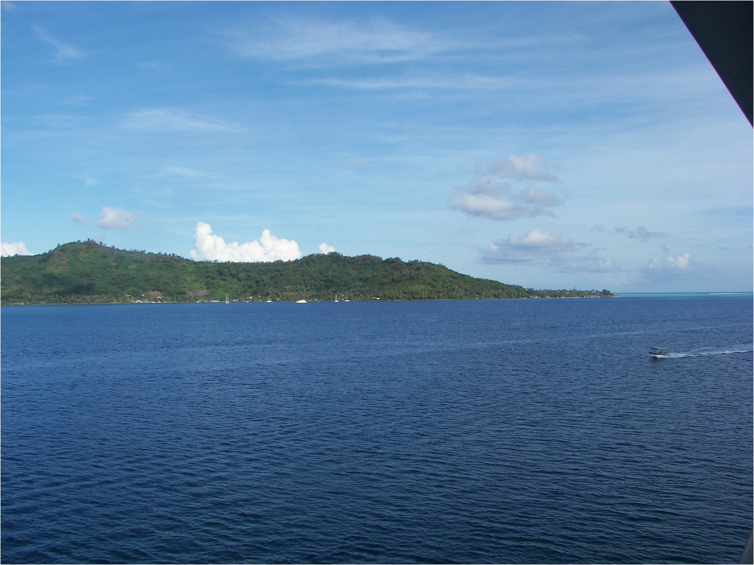 Bora Bora lagoon early afternoon Wednesday