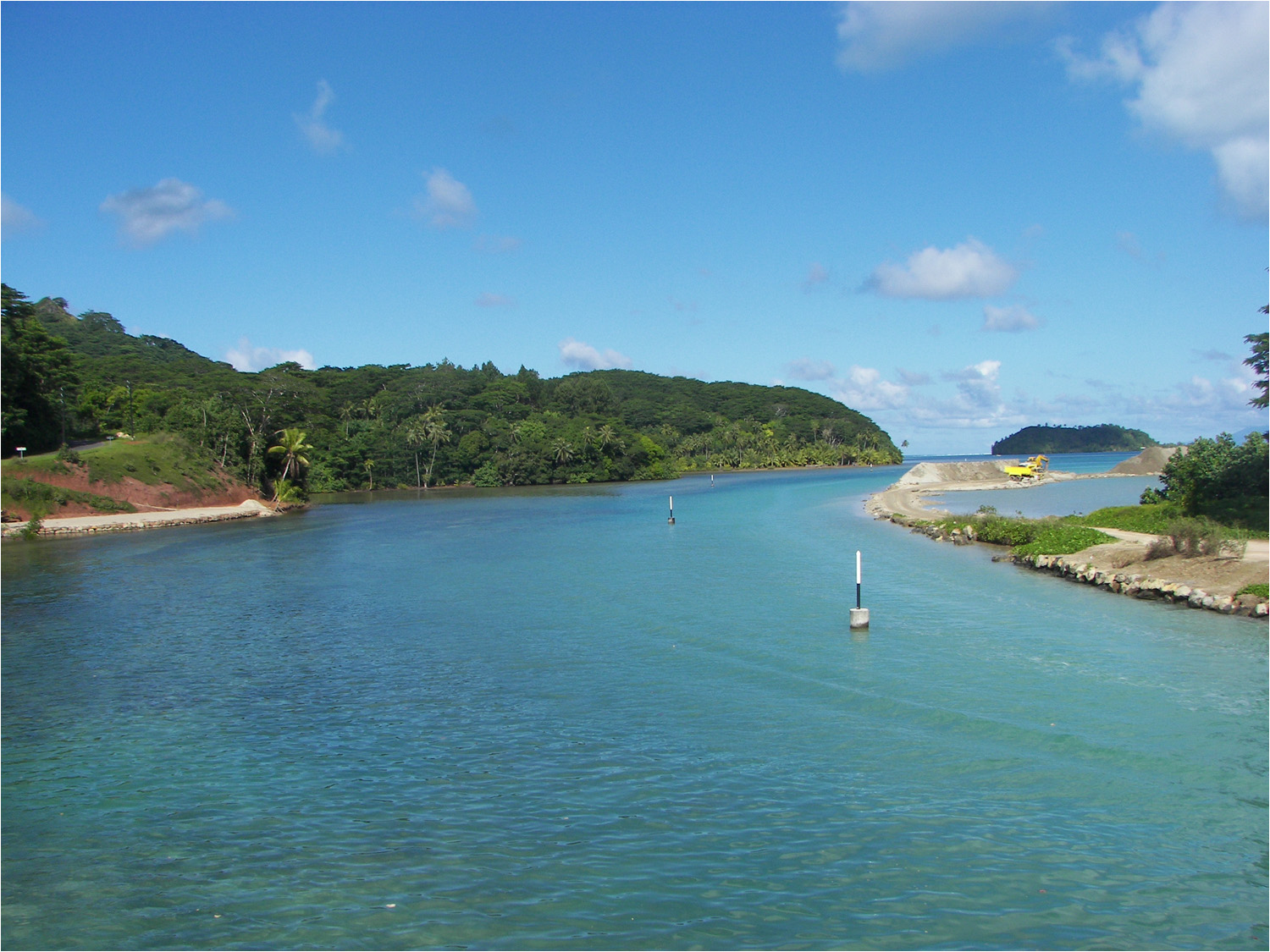 Some views of Huahine and the lagoon from the ship