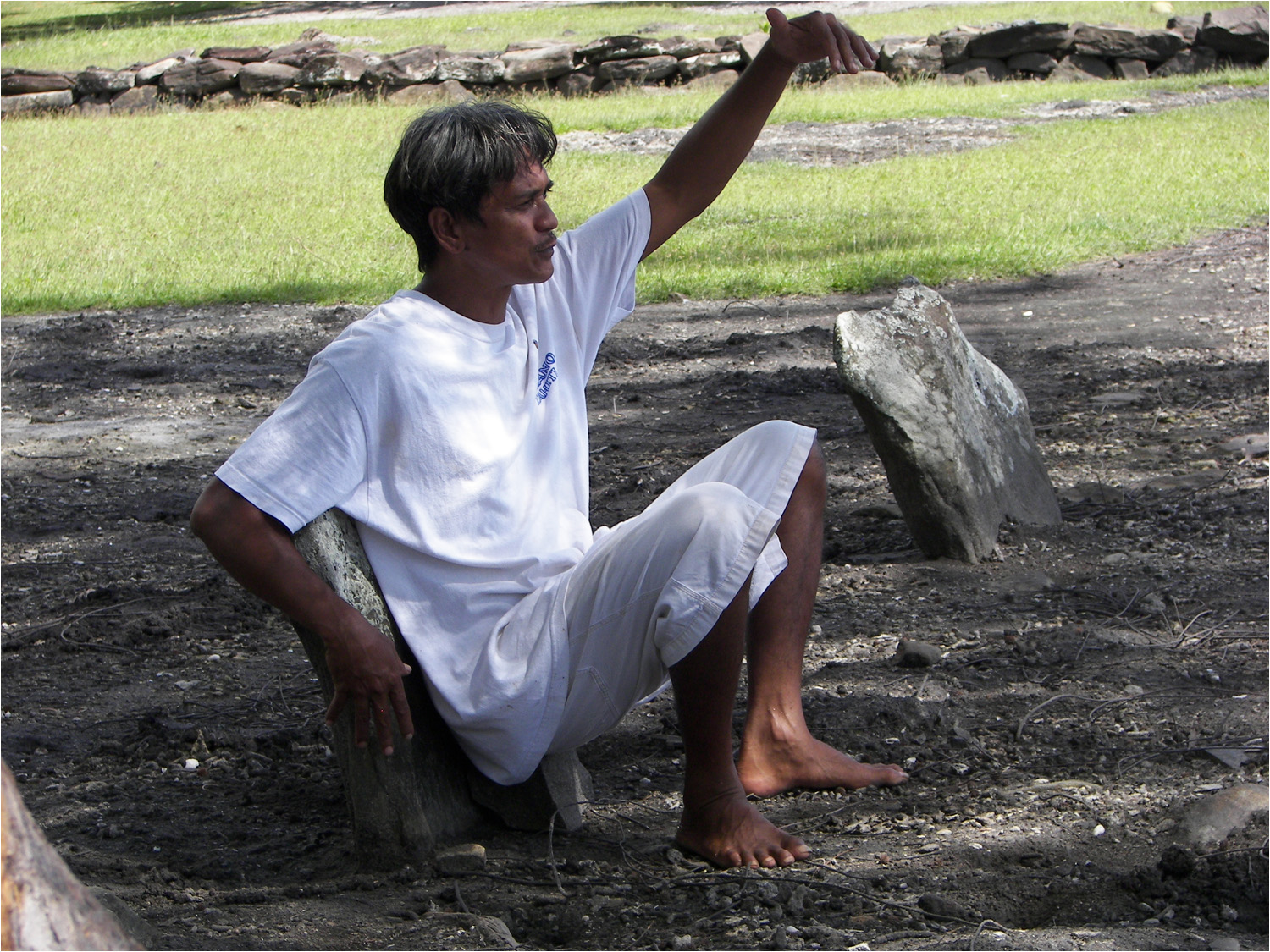 Receiving instruction about the Marae's which were sacred meeting areas and included both animal and human sacrifices.