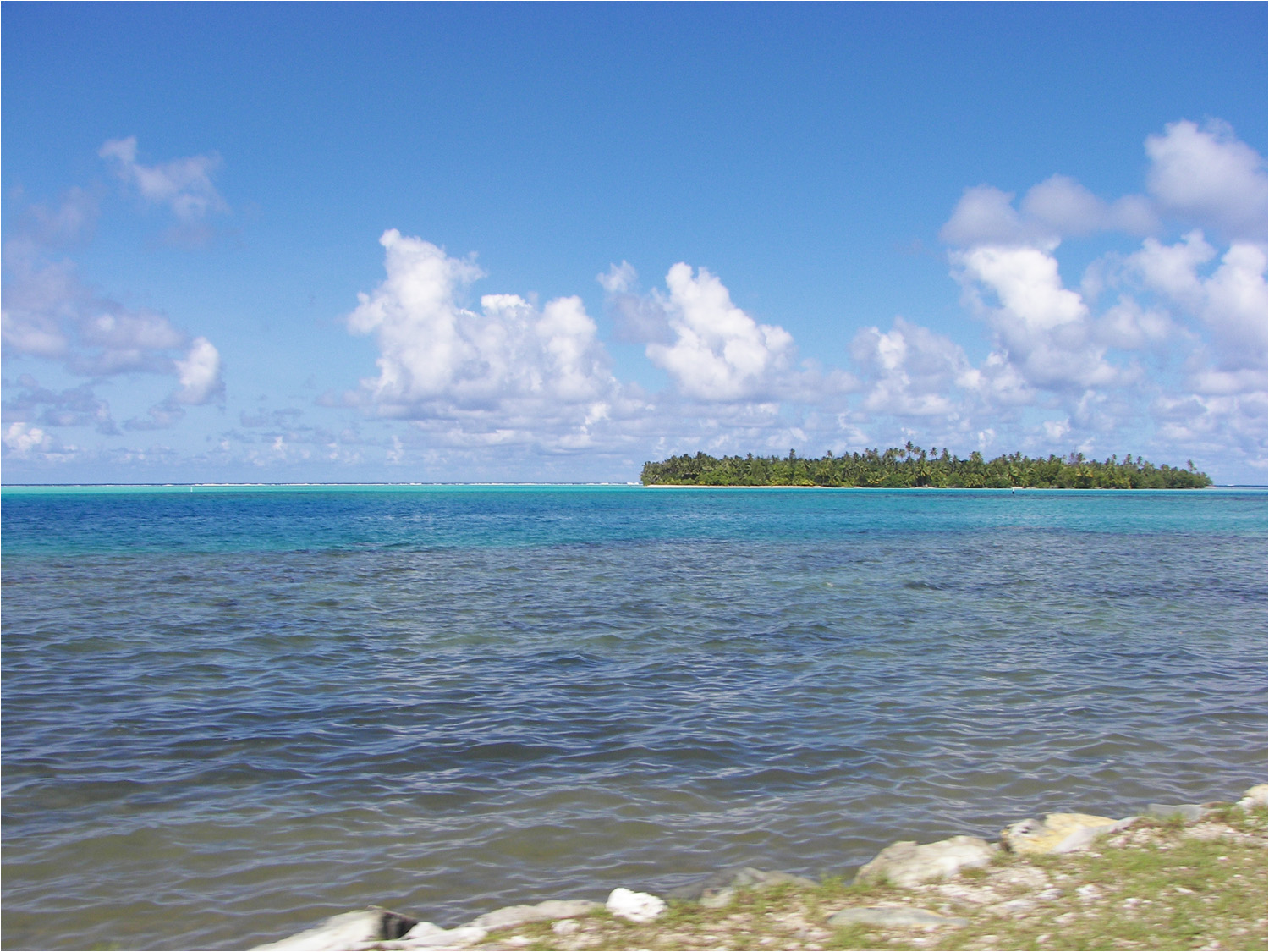 Views of the lagoon from Huahine Iti