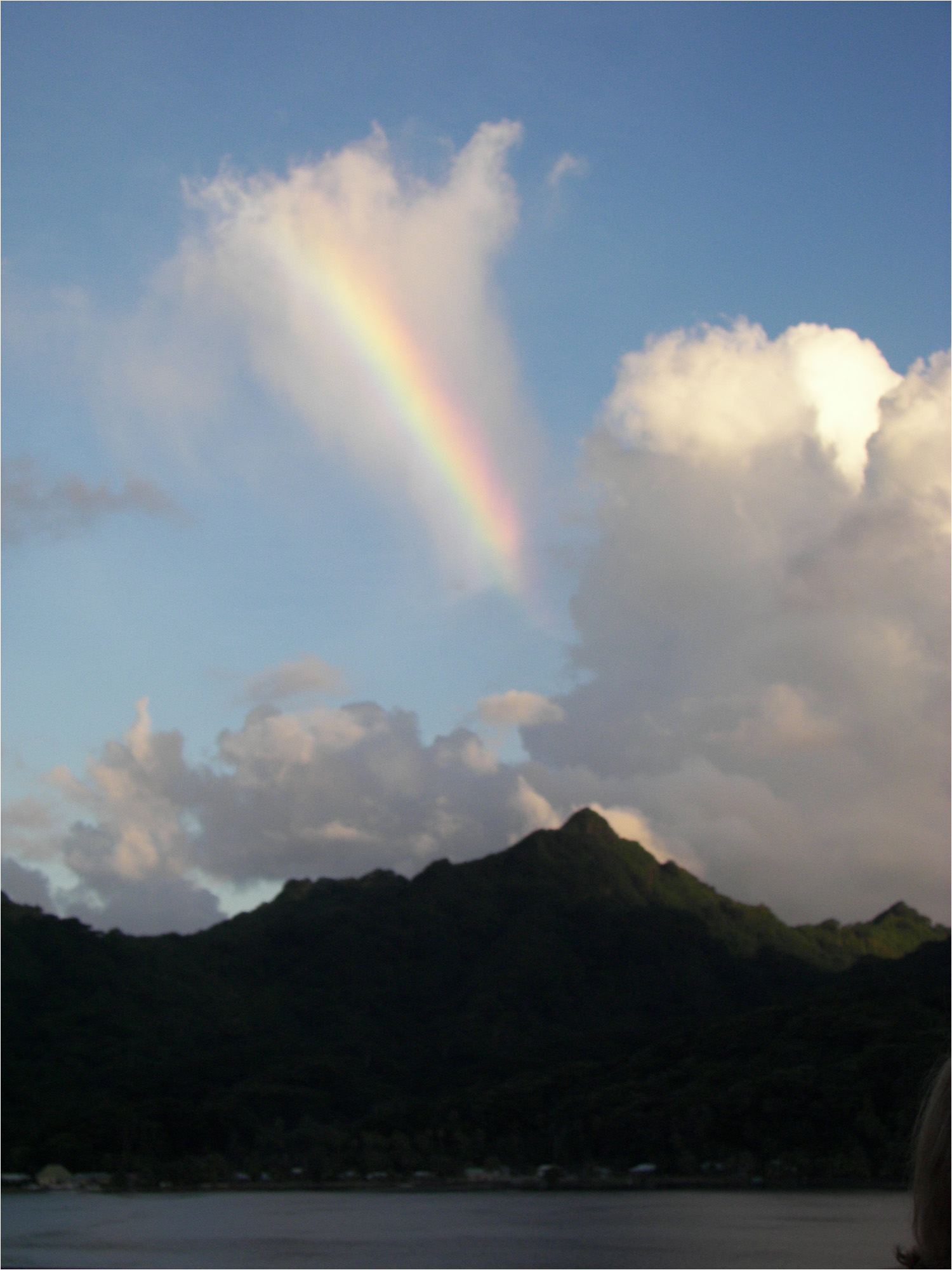 Rainbow over Huahine