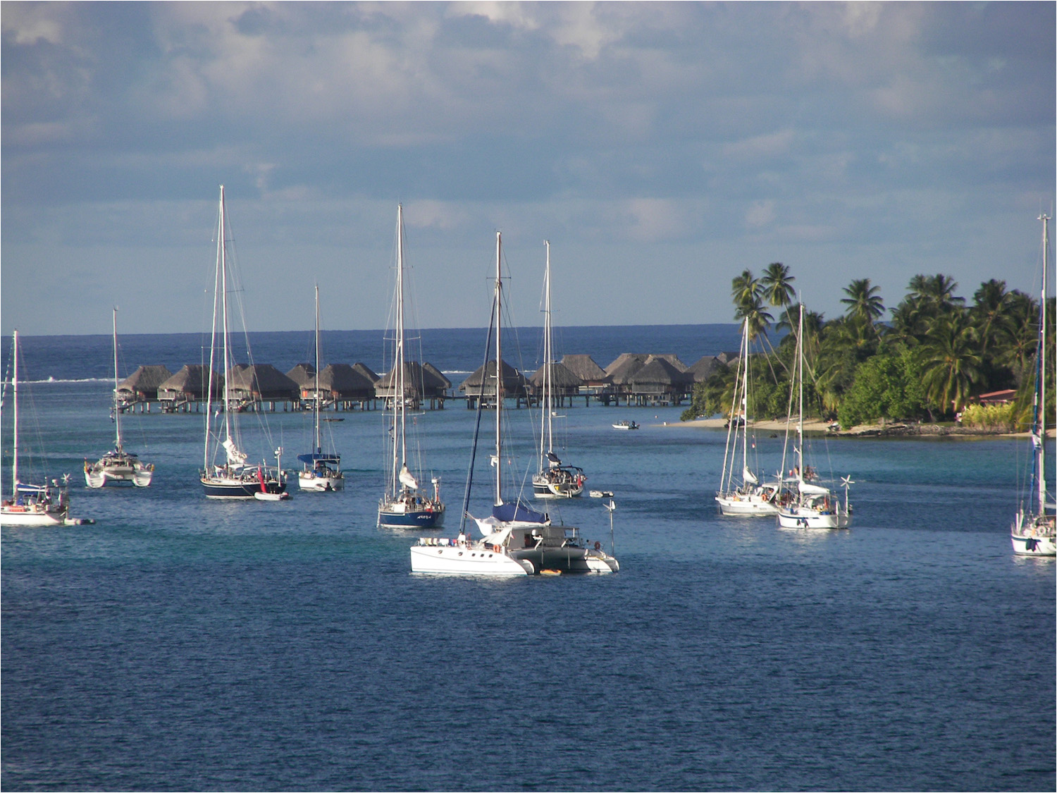 Late Saturday afternoon views of Moorea and lagoon.