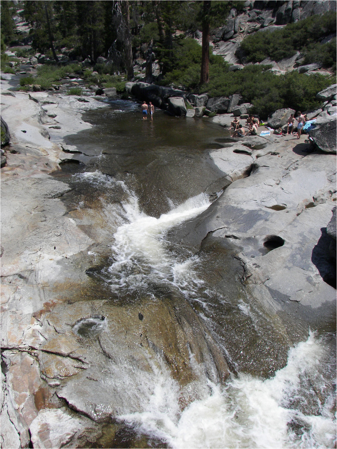 Upper Yosemite Falls Hike- Views of river upstream of falls
