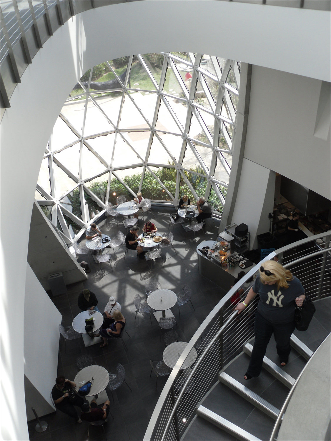 Dali Museum @St. Pete-cafe from upper floor