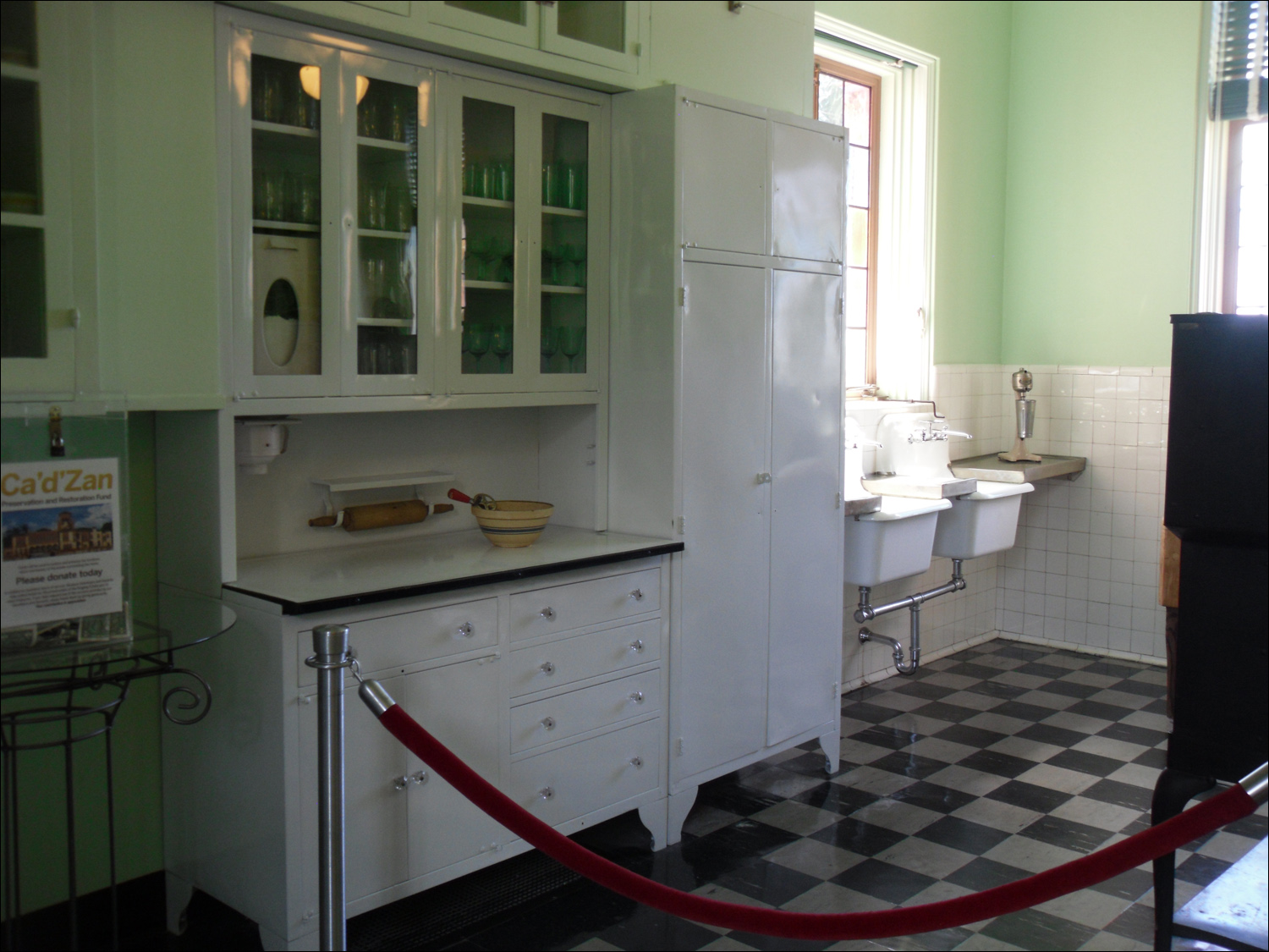 John & Mabel Ringling Museum-Ca' d'Zan mansion-pantry & kitchen areas