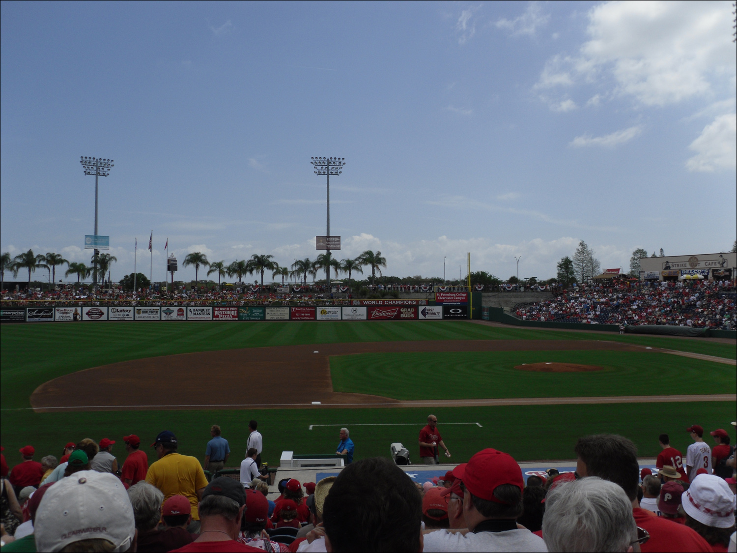 Phillies-Yankees spring training game in Clearwater, FL