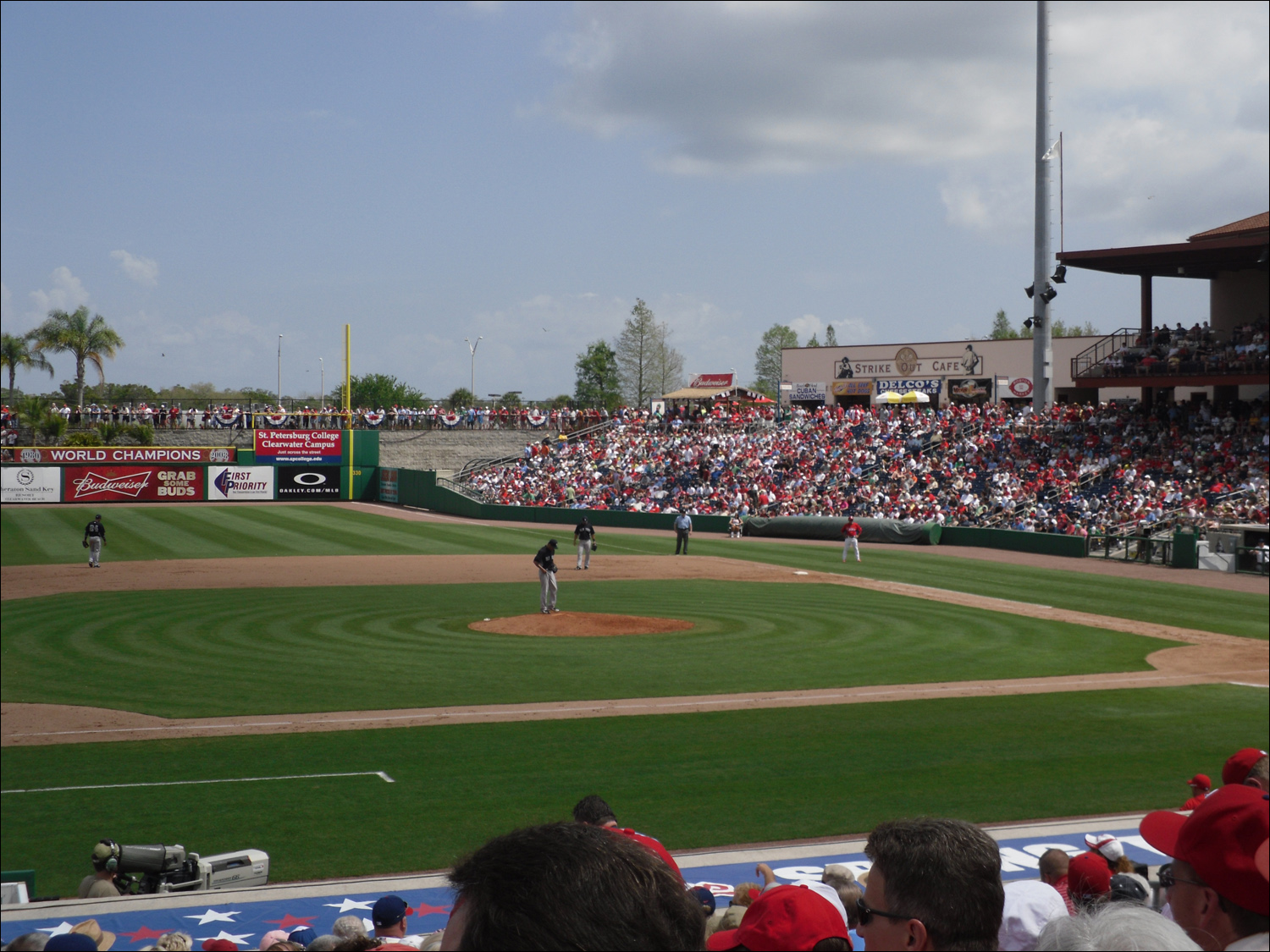 Phillies-Yankees spring training game in Clearwater, FL