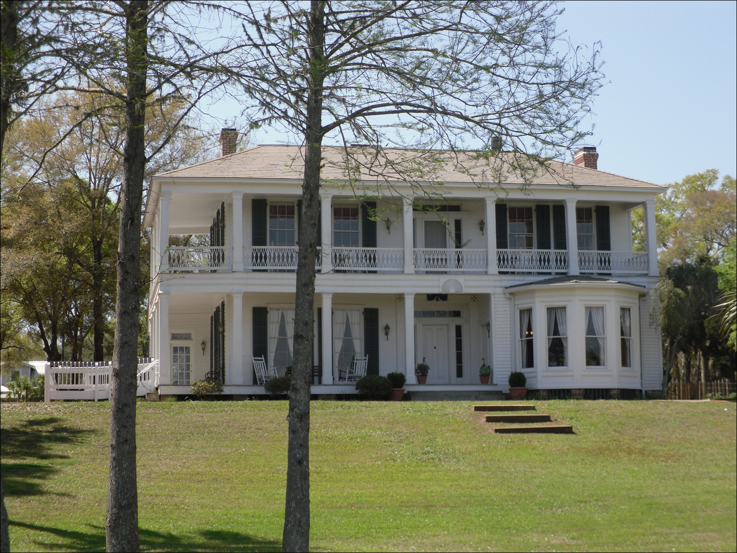 Orman House in Apalachicola-front facing river