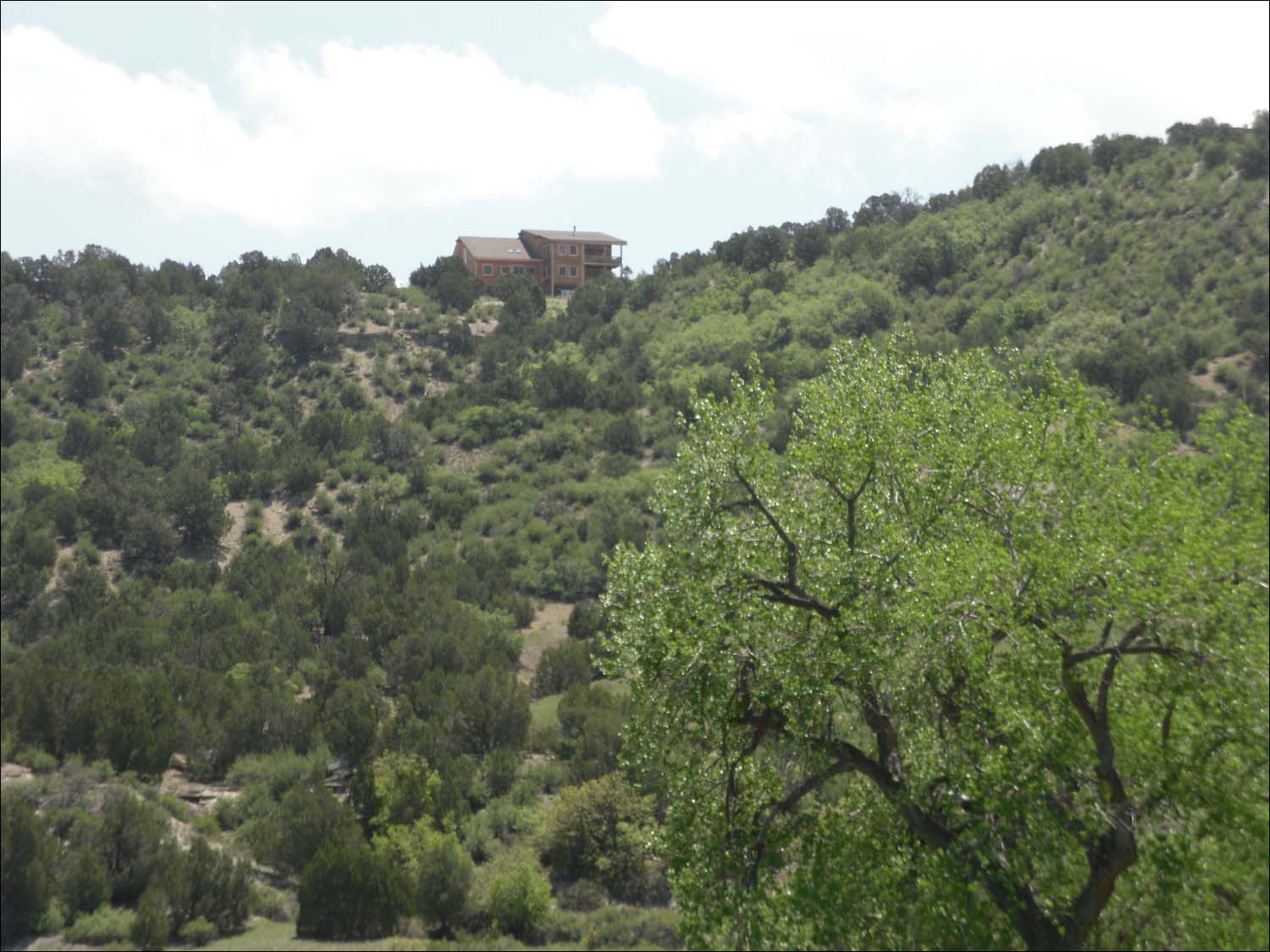 Pat & Terry's house at the Lazy S Ranch  in CO-from the bottom of the acreage