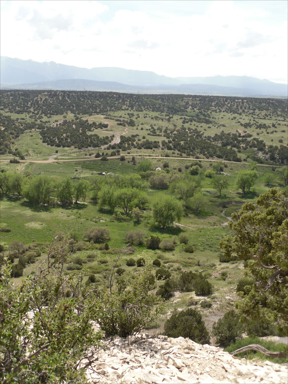 Pat & Terry's house at the Lazy S Ranch in CO-the view from the bluff