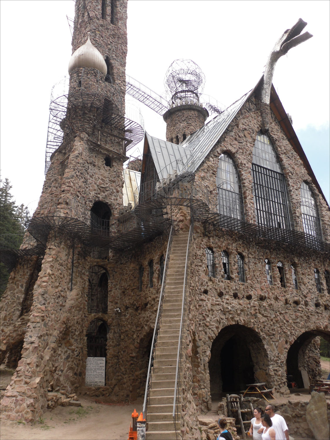 Bishop's Castle in Colorado-outer walkways w/mesh wire