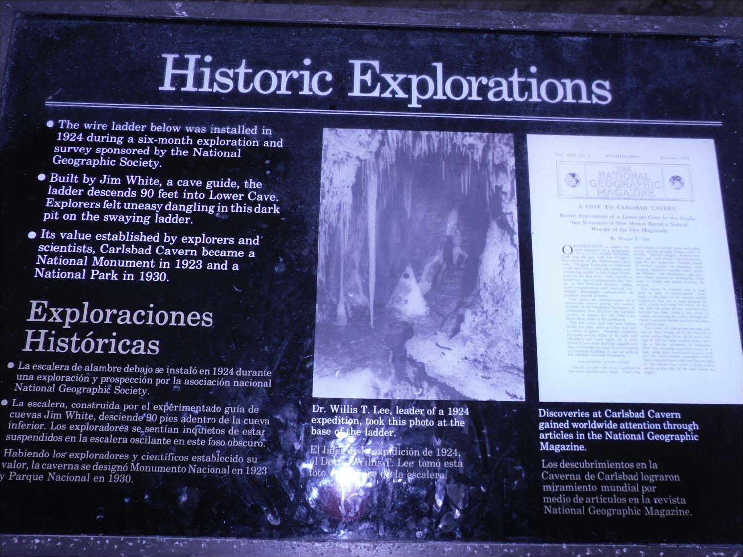 Carlsbad Caverns, NM-one of several deep pits