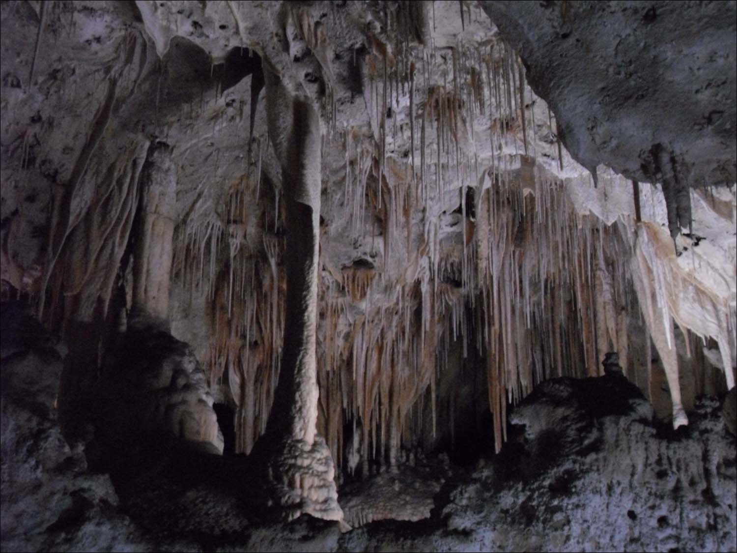 Carlsbad Caverns, NM-miniature cave, about 5 ft high