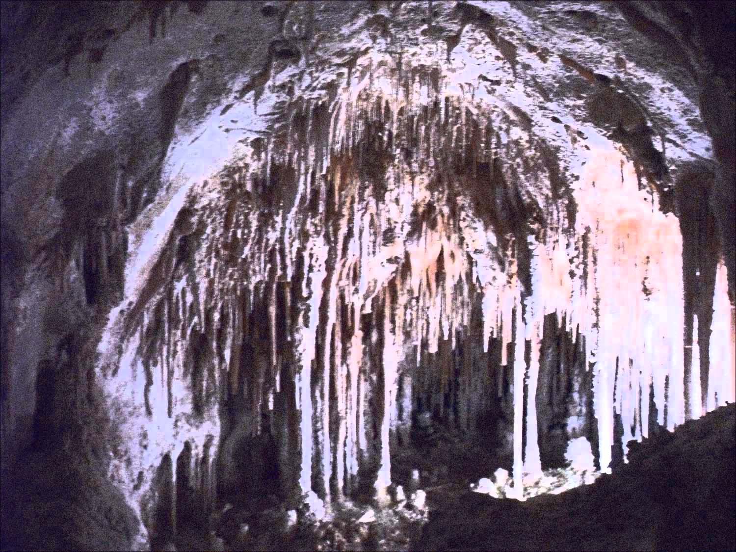 Carlsbad Caverns, NM-miniature cave, about 5 ft high