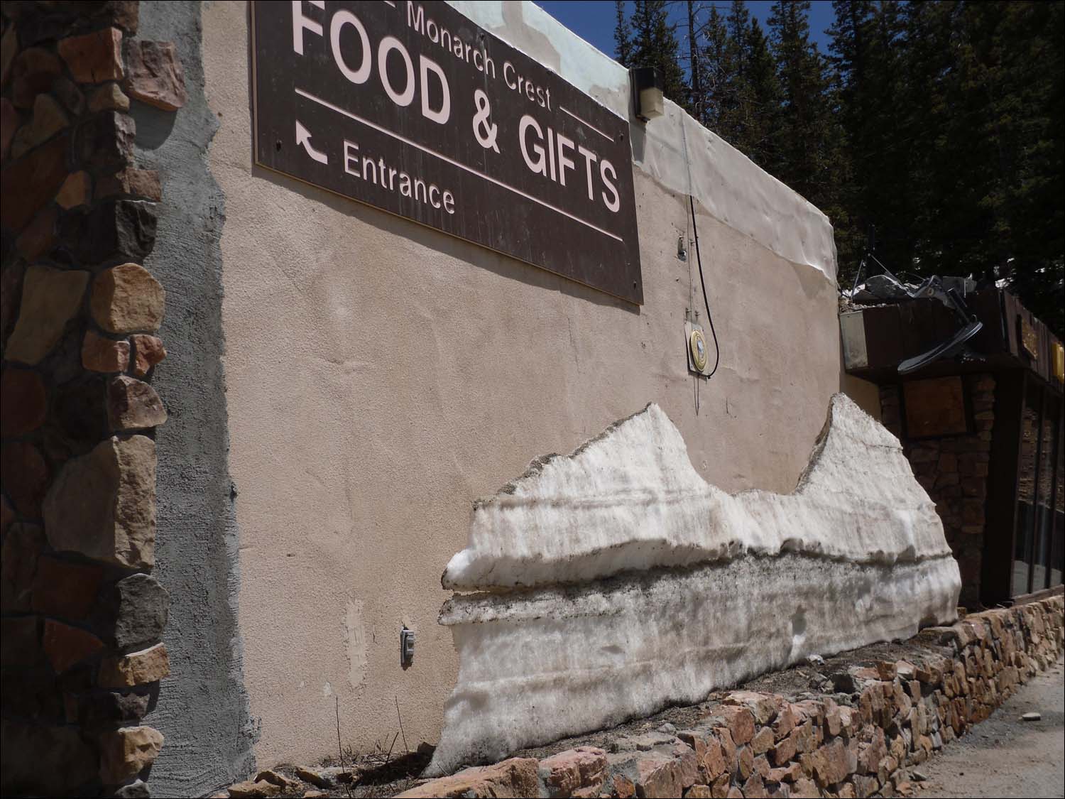Monarch Crest, CO-note the wedge of snow