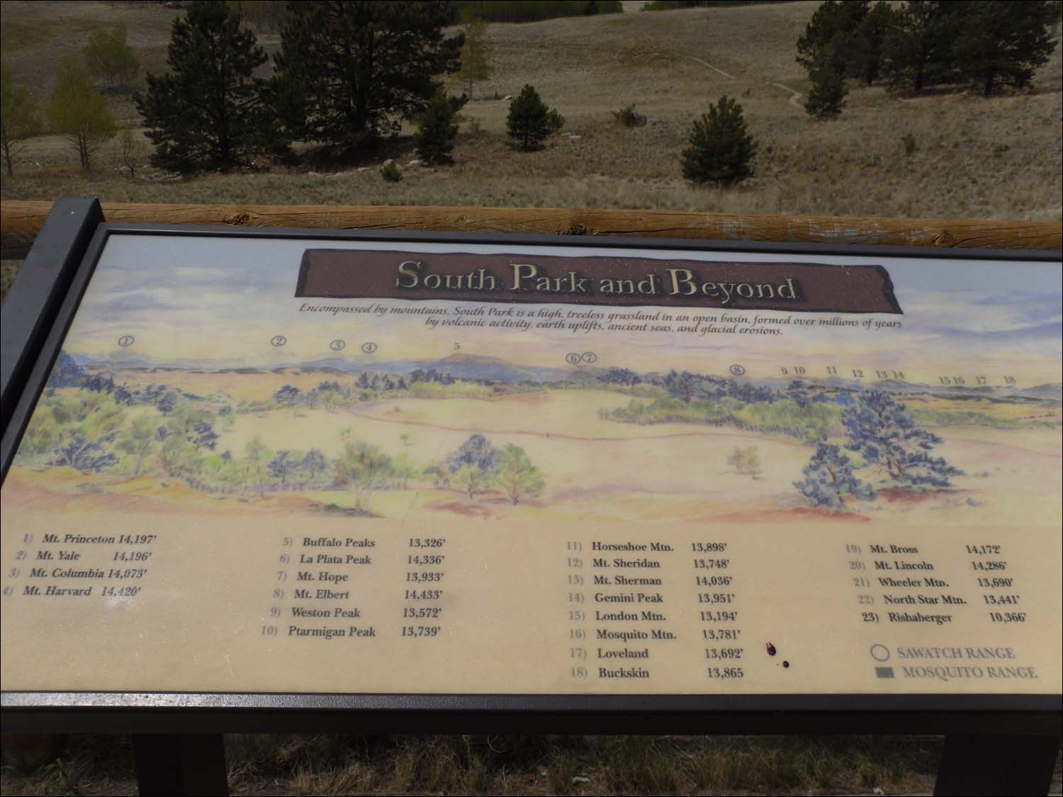 South Park Vicinity, CO-the "presidential range"-note peak names