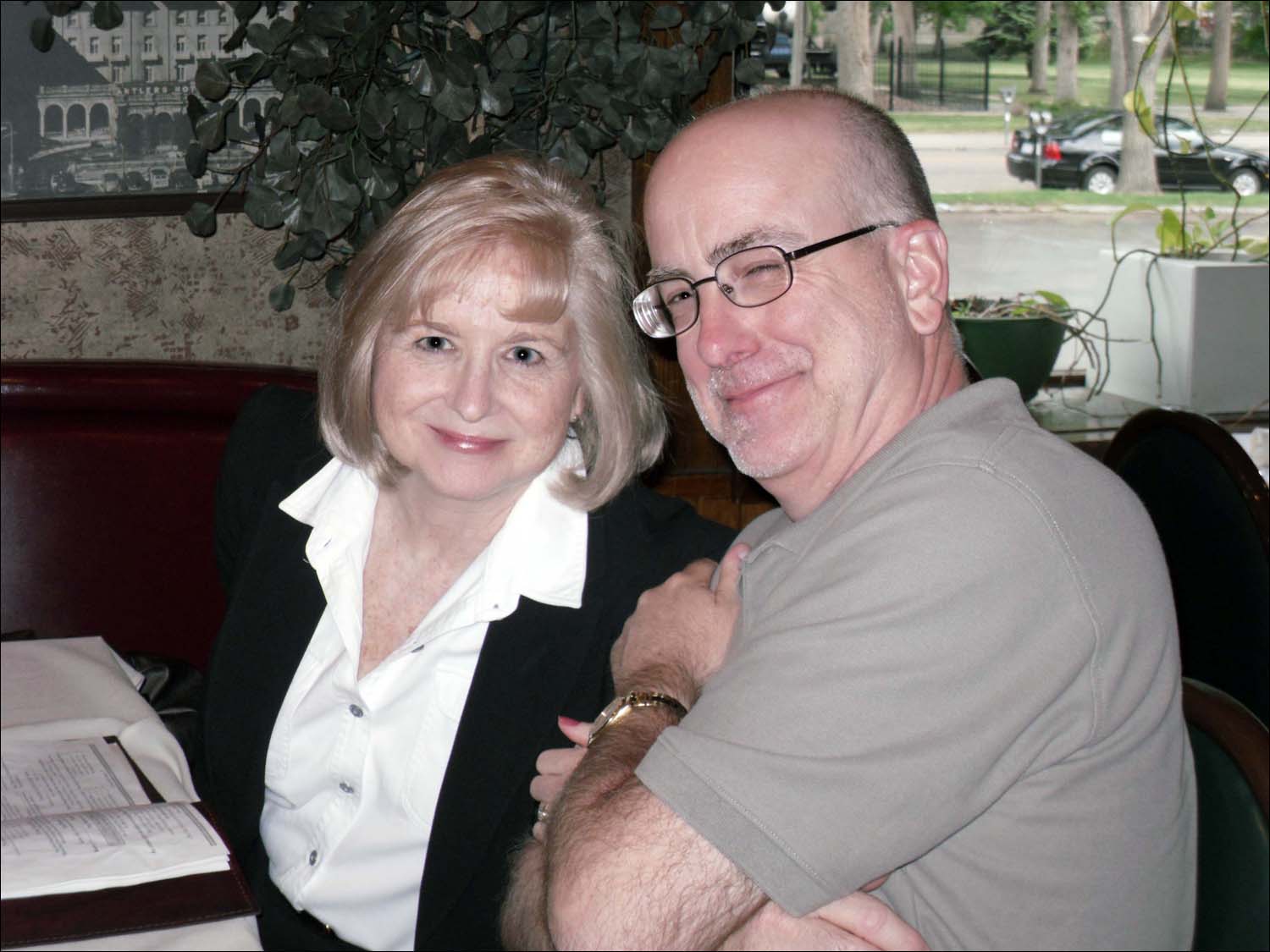 Dinner at The Depot, Colorado Springs, CO-my cousin, John Burrall w/wife Ginny