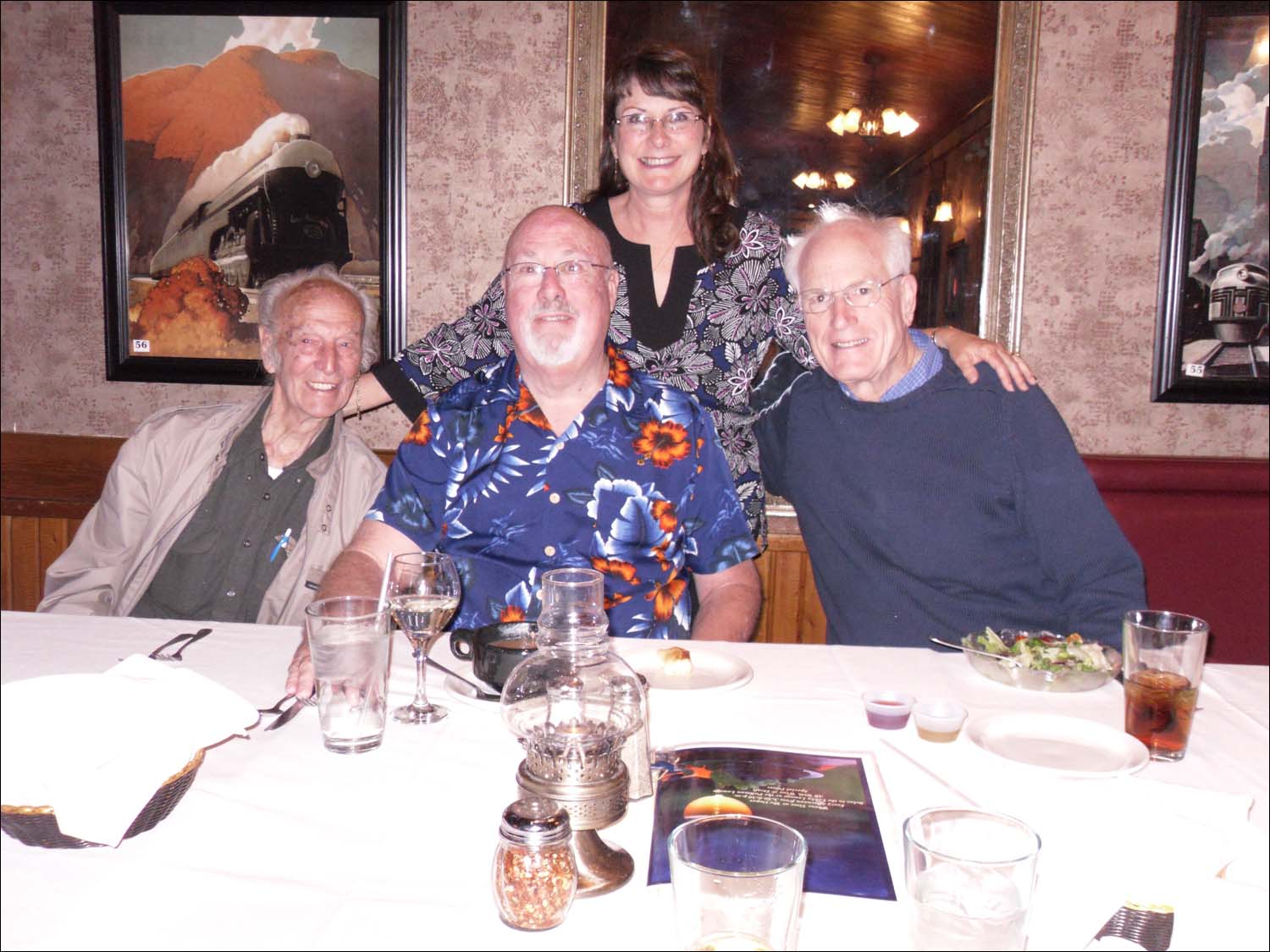 Dinner at The Depot, Colorado Springs, CO-me with the 3 Amigos