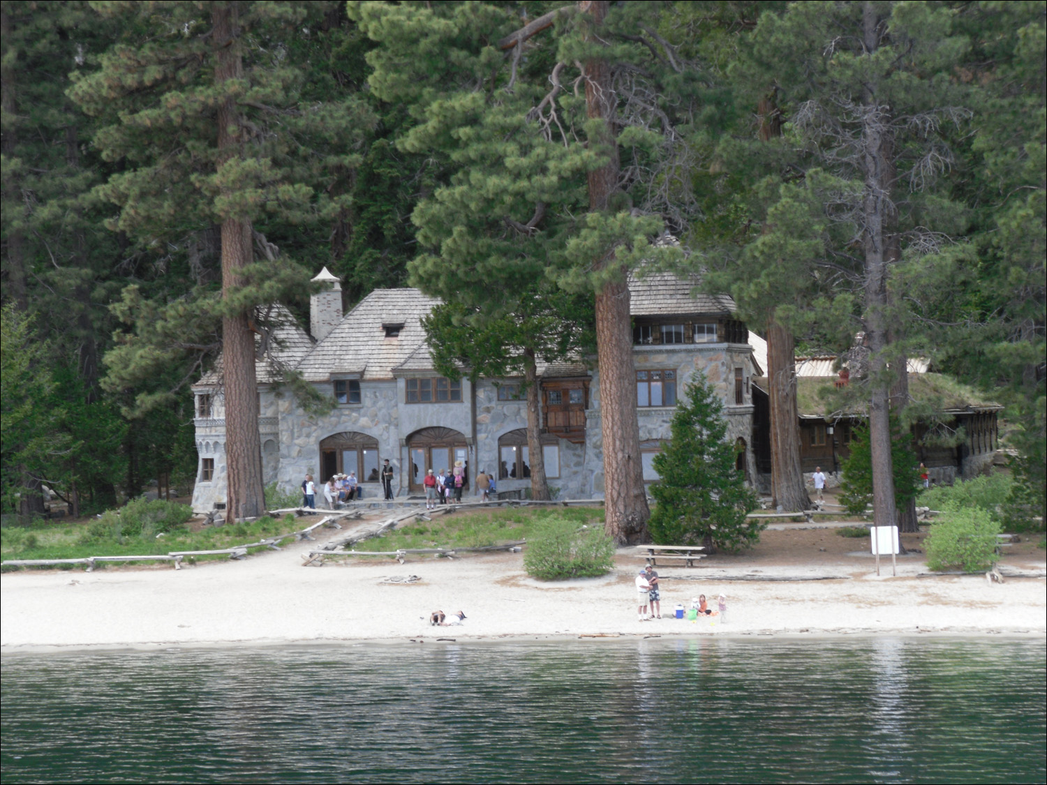 MS Dixie 2 Lake Tahoe Cruise- Vikingsholm mansion in Emerald Bay