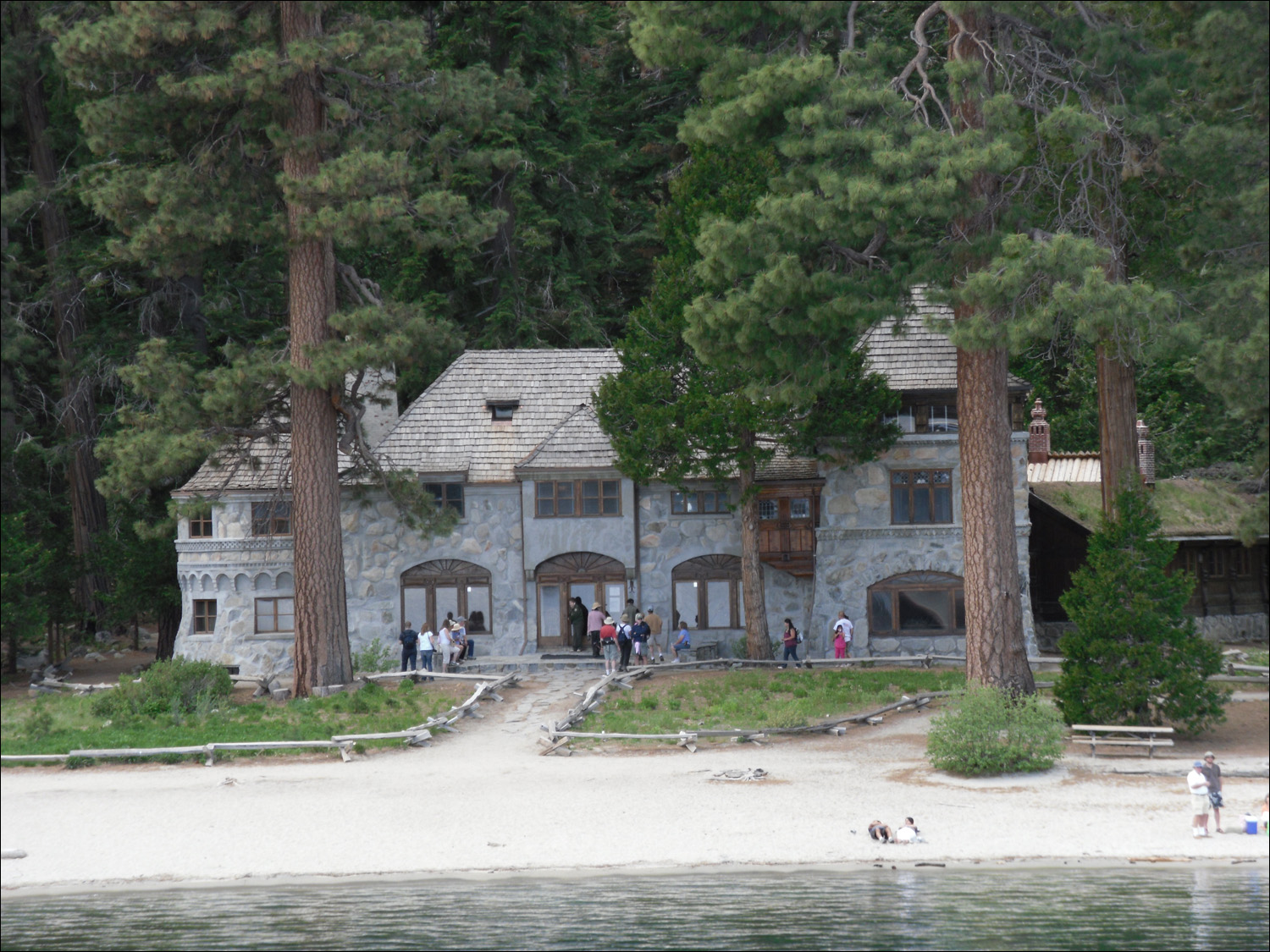 MS Dixie 2 Lake Tahoe Cruise- Vikingsholm mansion in Emerald Bay