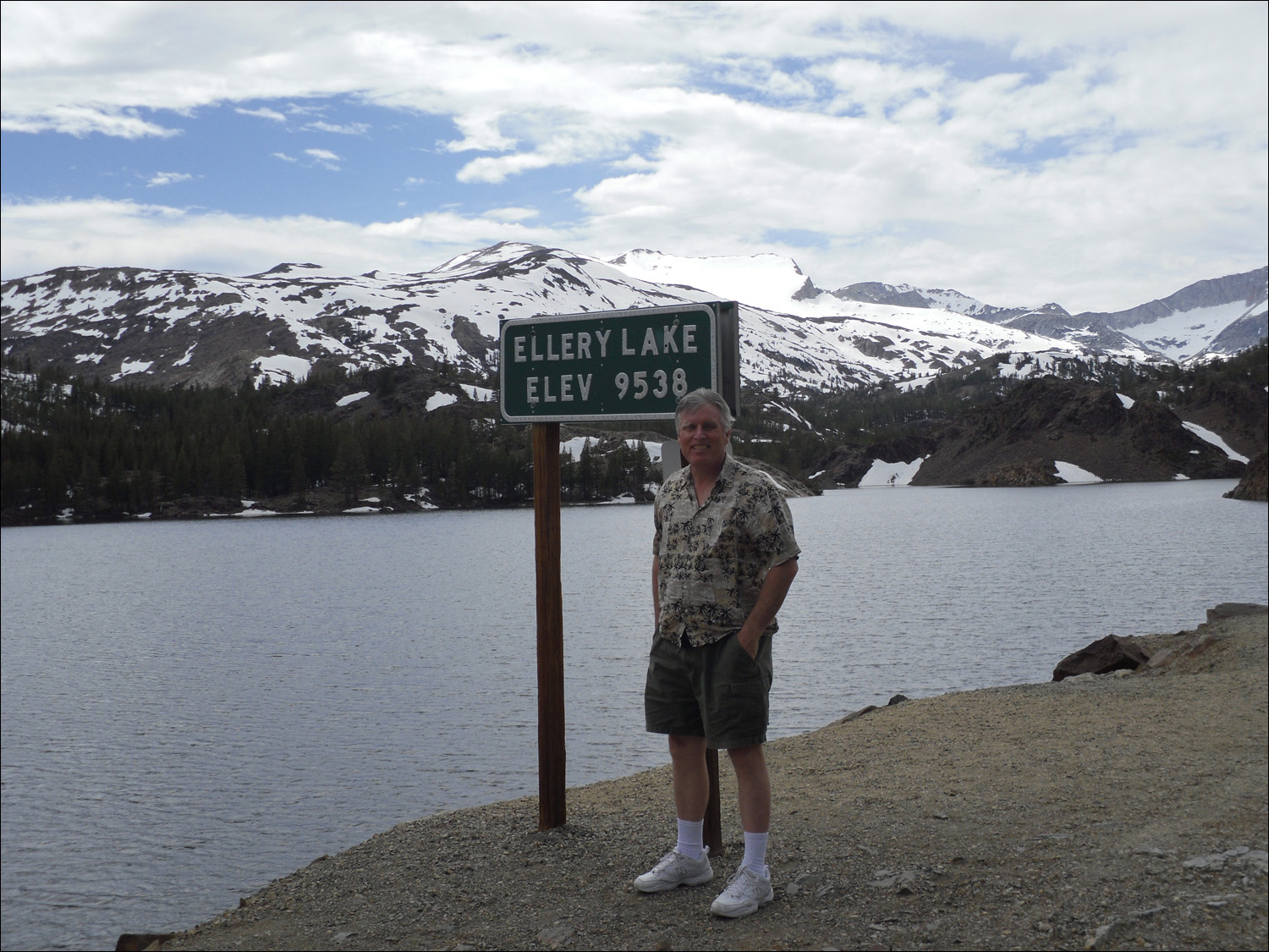 Ellery Lake near Tioga Pass entrance to Yosemite National Park