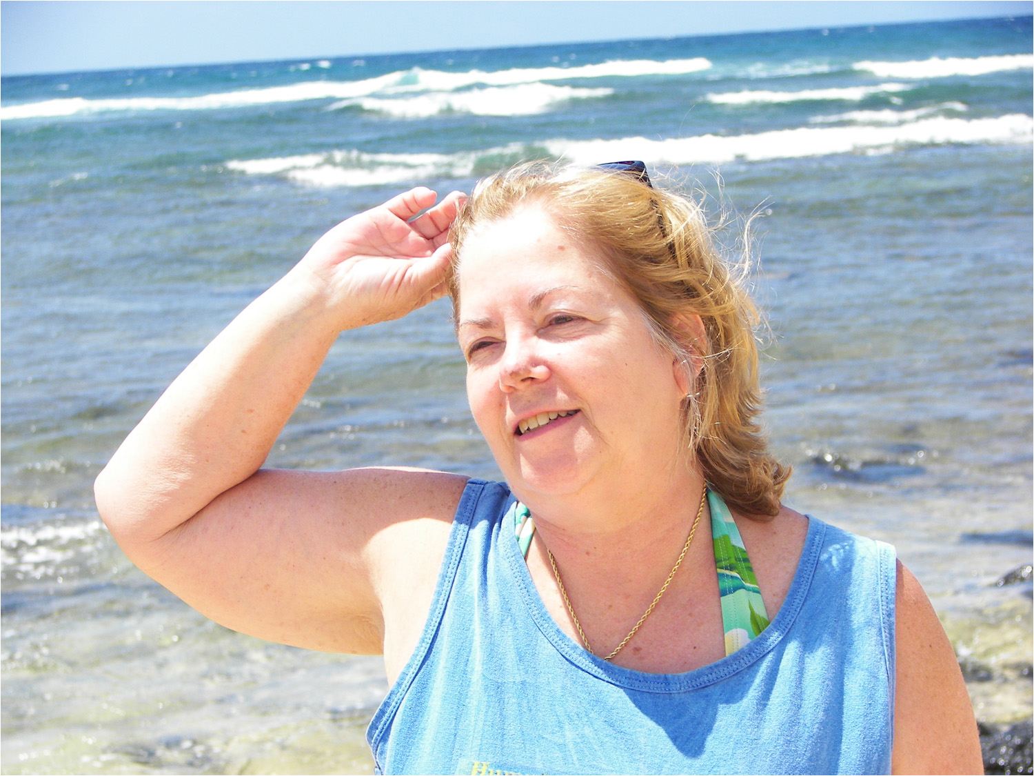 Ann at Maha'ulepu Beach.