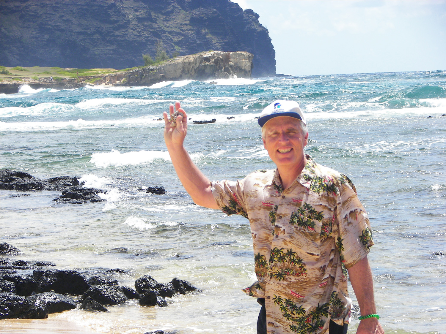 Bob at Maha'ulepu Beach.