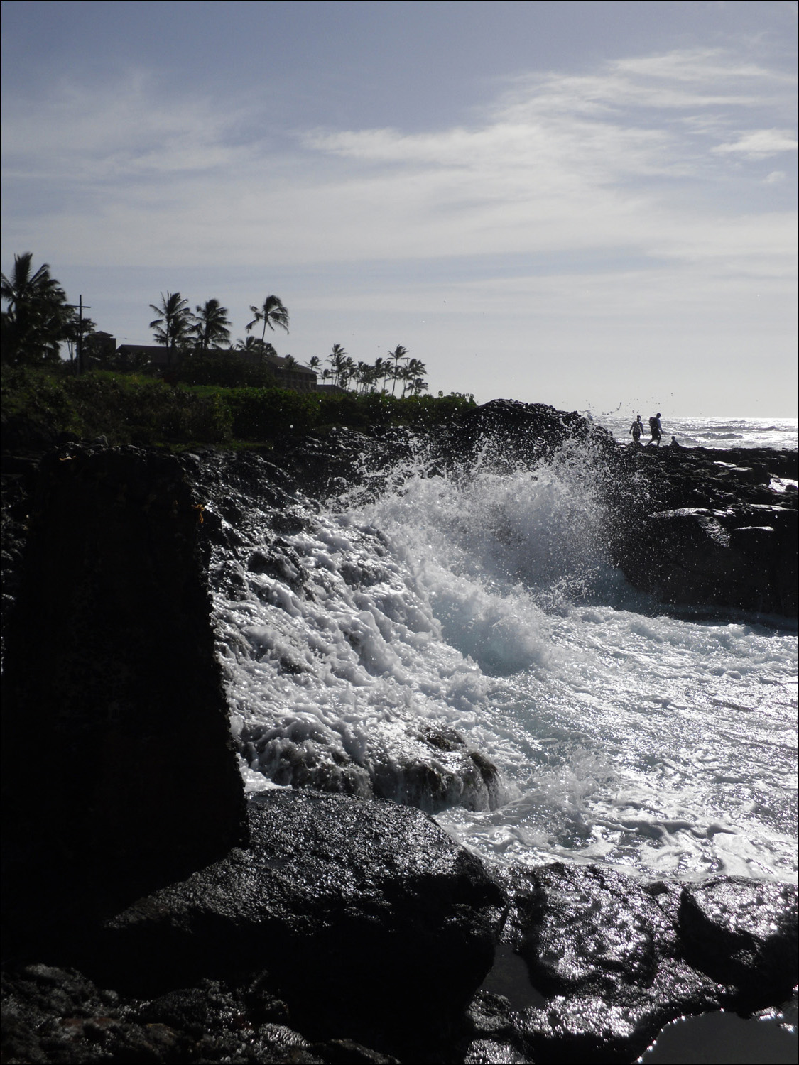 waves in front of condo