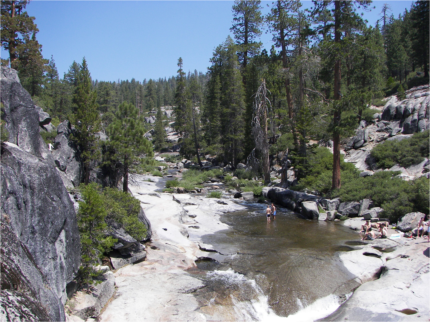 Upper Yosemite Falls Hike- Views of river upstream of falls