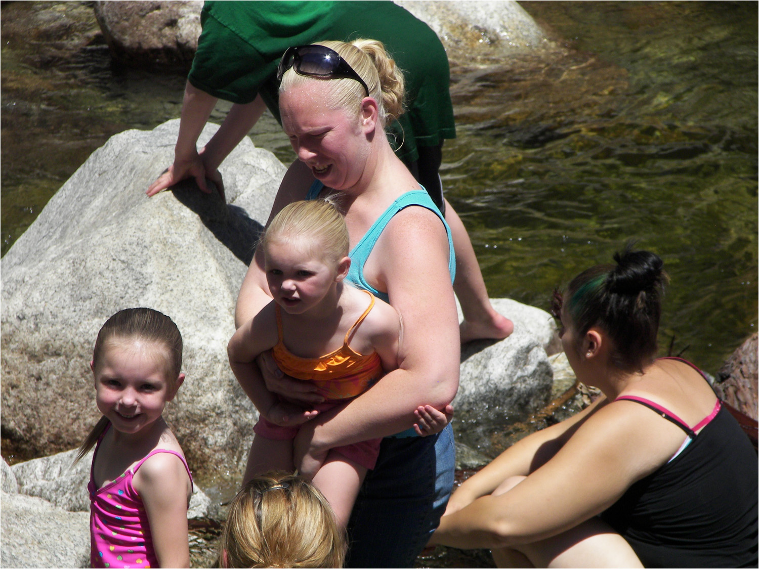 The Ridings family at Lower Yosemite Fallls