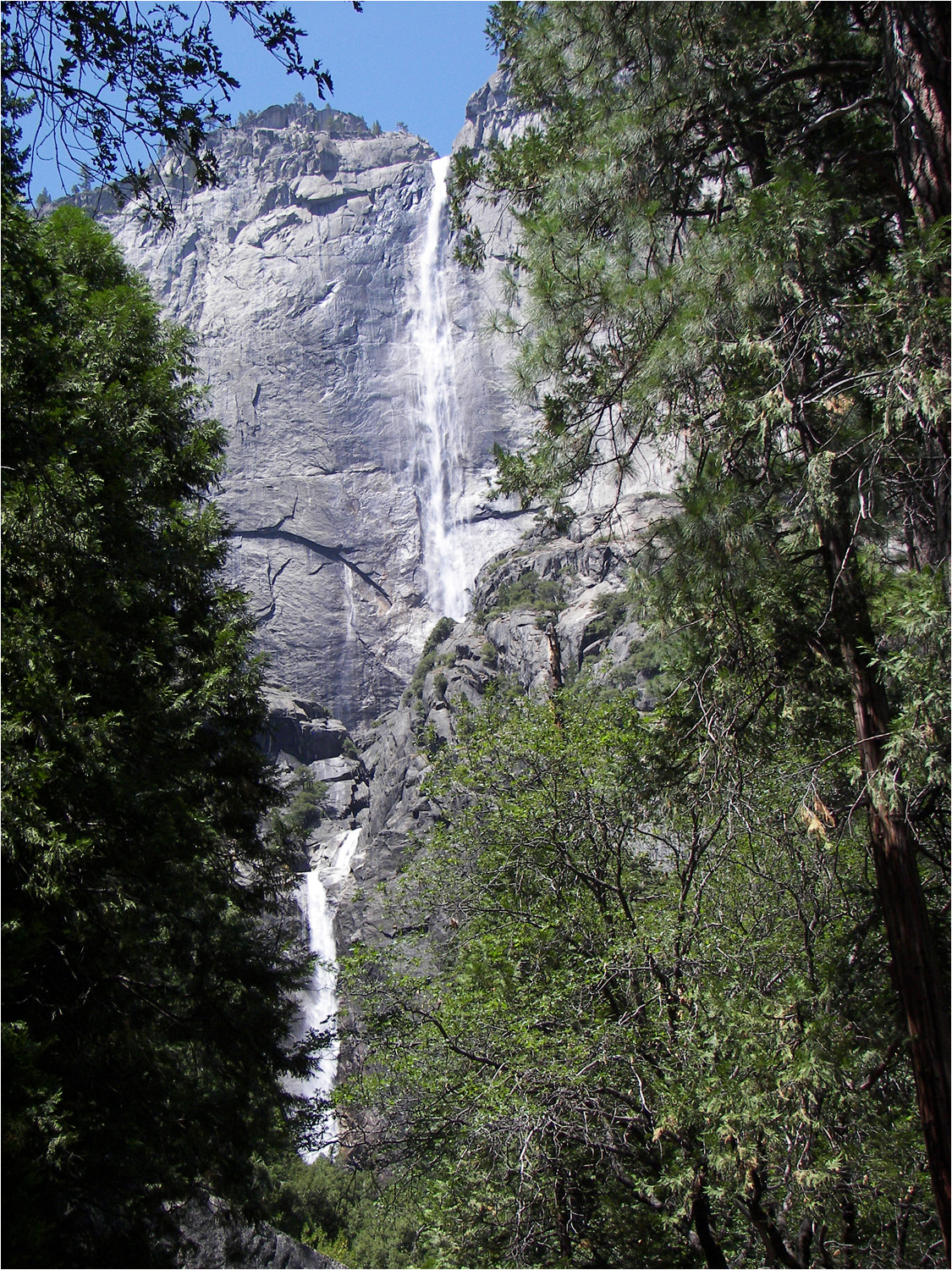 Views of Upper and Lower Yosemite Falls