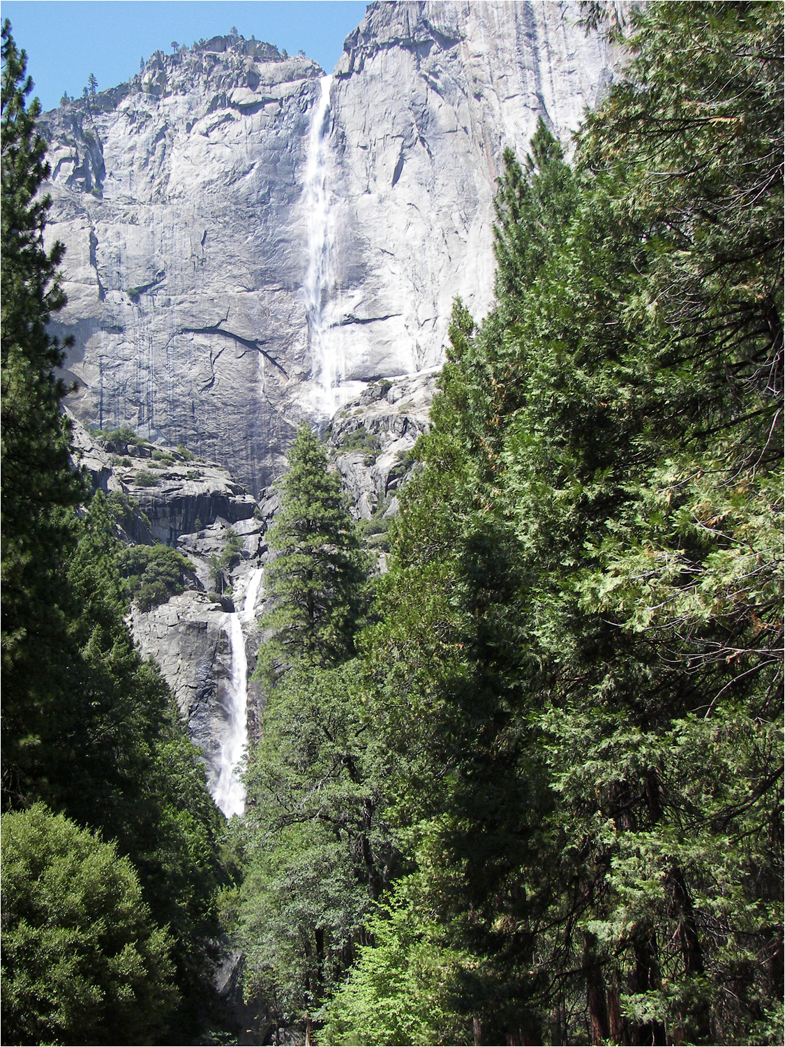 Views of Upper and Lower Yosemite Falls