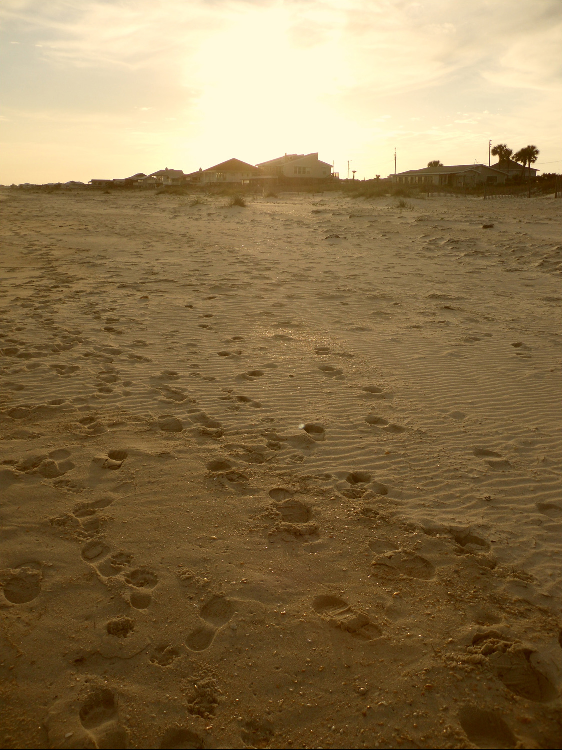 St George Island beach at sunset