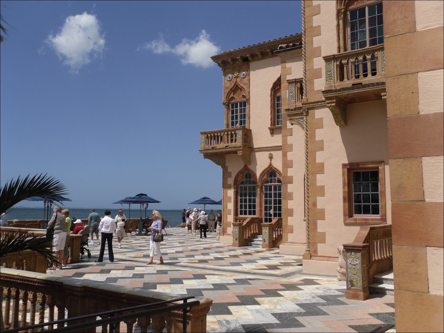 John & Mabel Ringling Museum-Ca' d'Zan mansion-backside of house facing Sarasota Bay