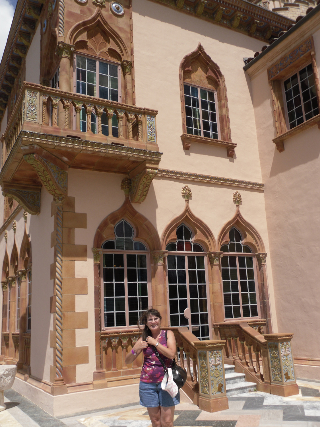 John & Mabel Ringling Museum-Ca' d'Zan mansion-backside of house facing Sarasota Bay