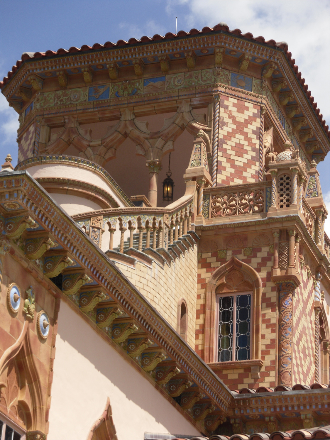 John & Mabel Ringling Museum-Ca' d'Zan mansion-backside of house facing Sarasota Bay