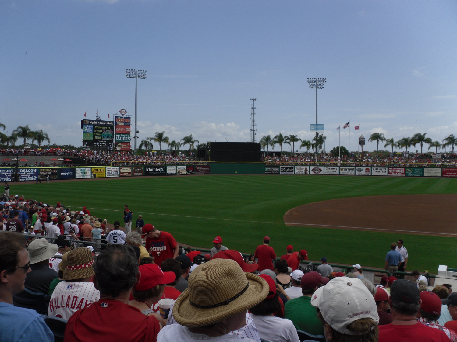 Phillies-Yankees spring training game in Clearwater, FL