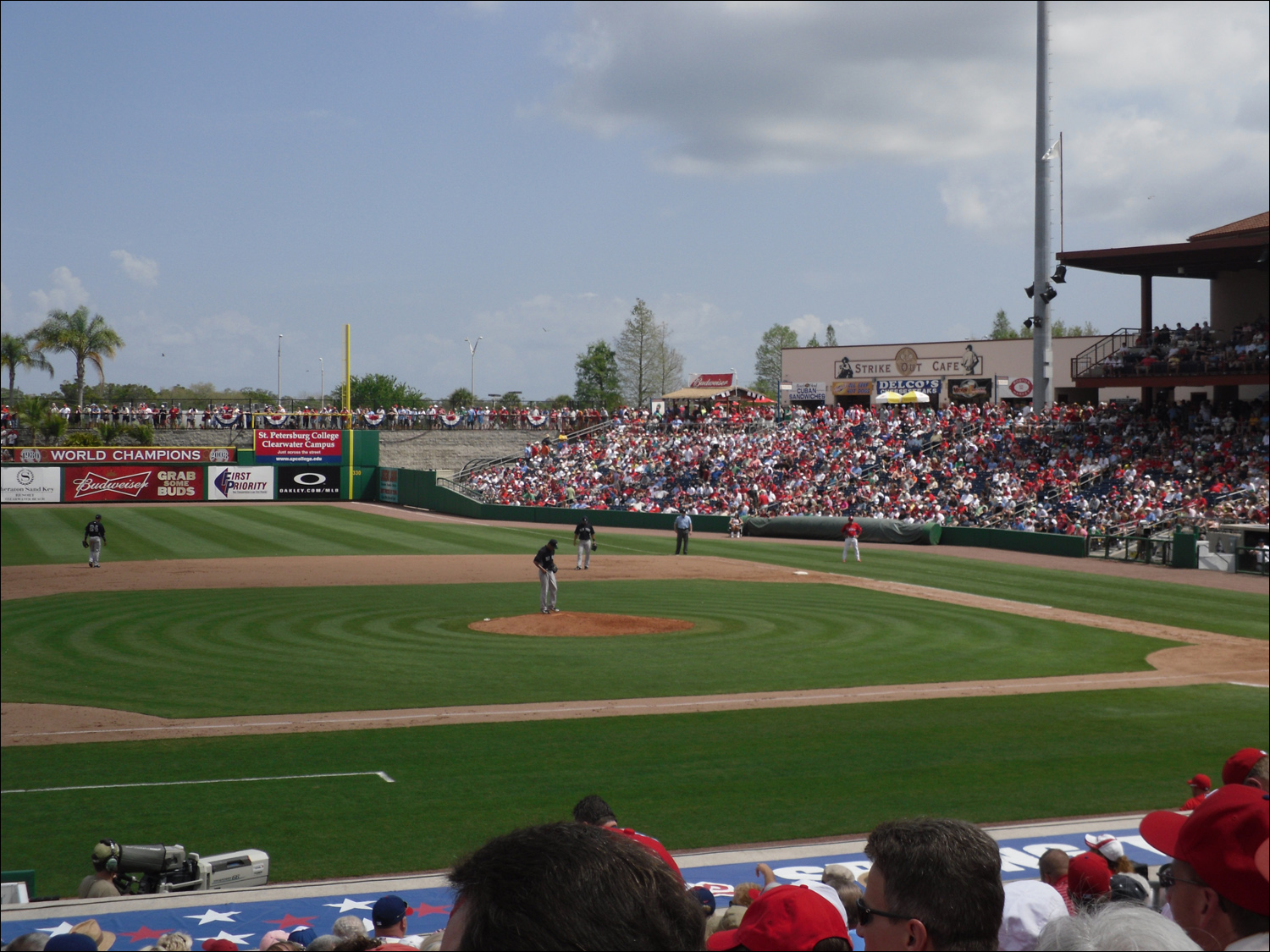Phillies-Yankees spring training game in Clearwater, FL