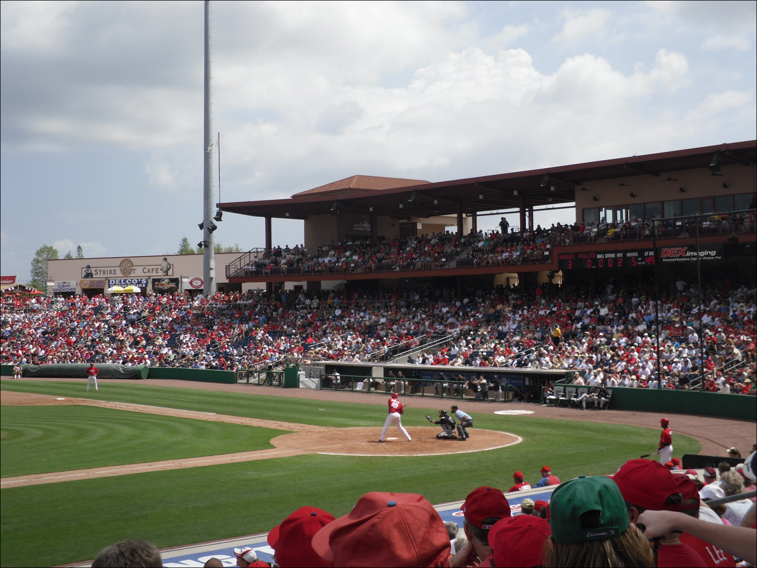 Phillies-Yankees spring training game in Clearwater, FL