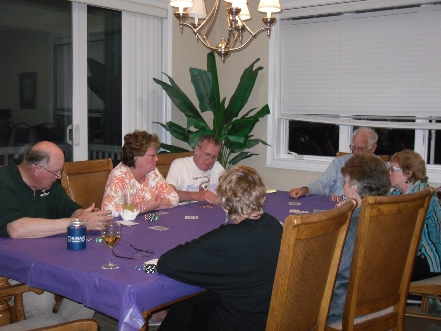 Burrall poker game @St George Island