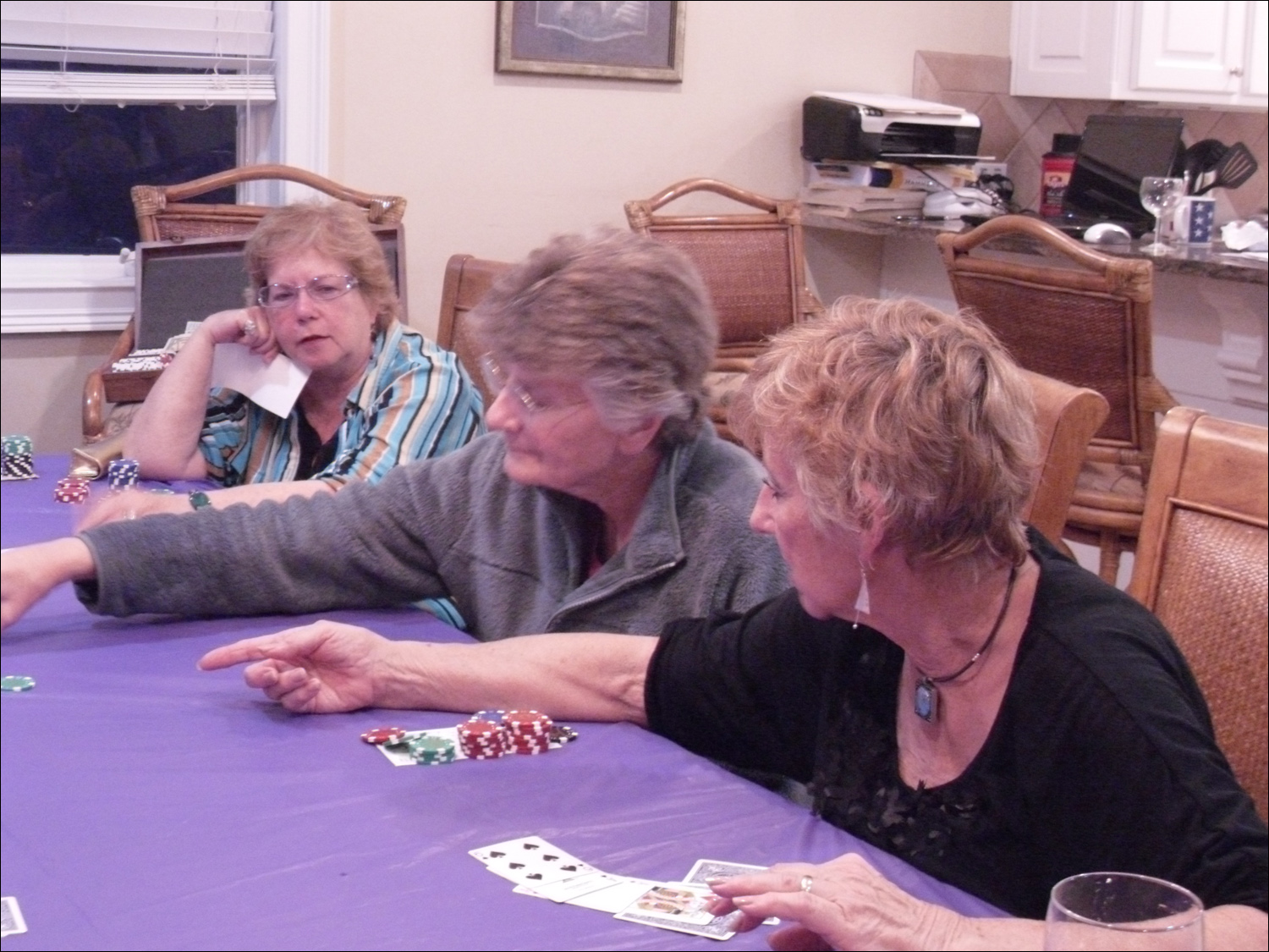 Burrall poker game @St George Island