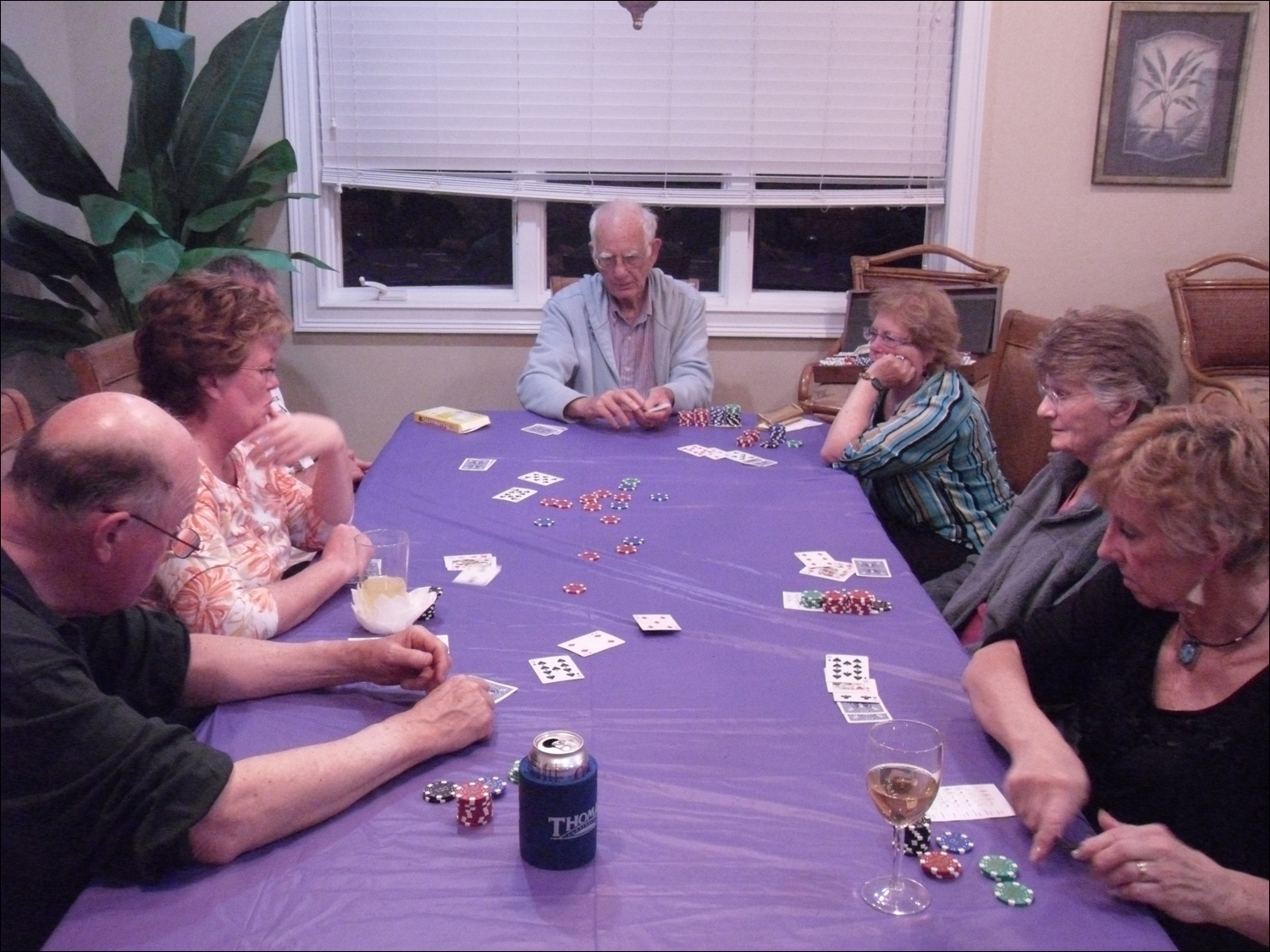 Burrall poker game @St George Island