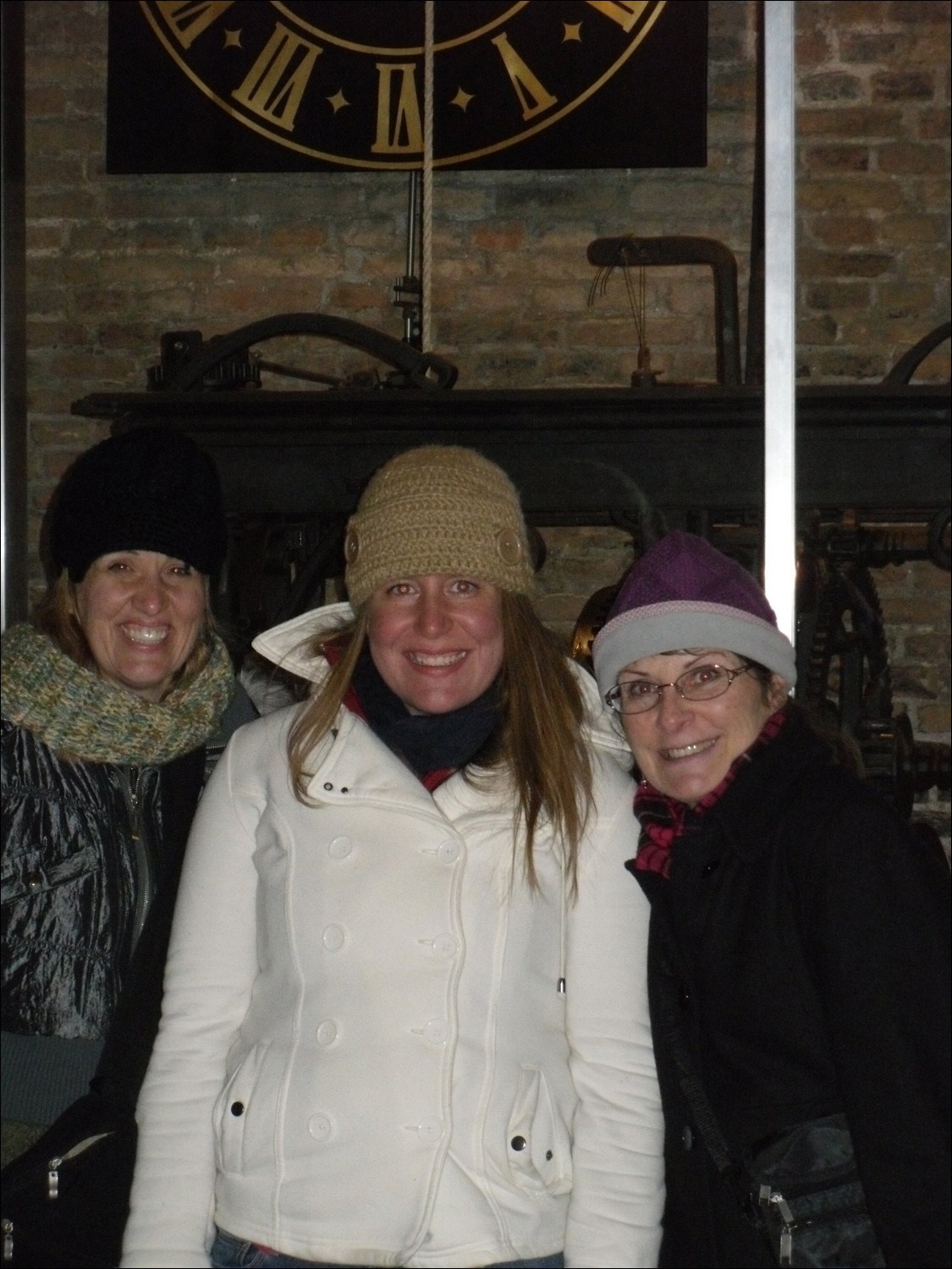 Nieuwe Kerk-
L-R, Sondra, Becky, and Katherine part way up the clock tower of the Nieuwe Kerk in Delft.