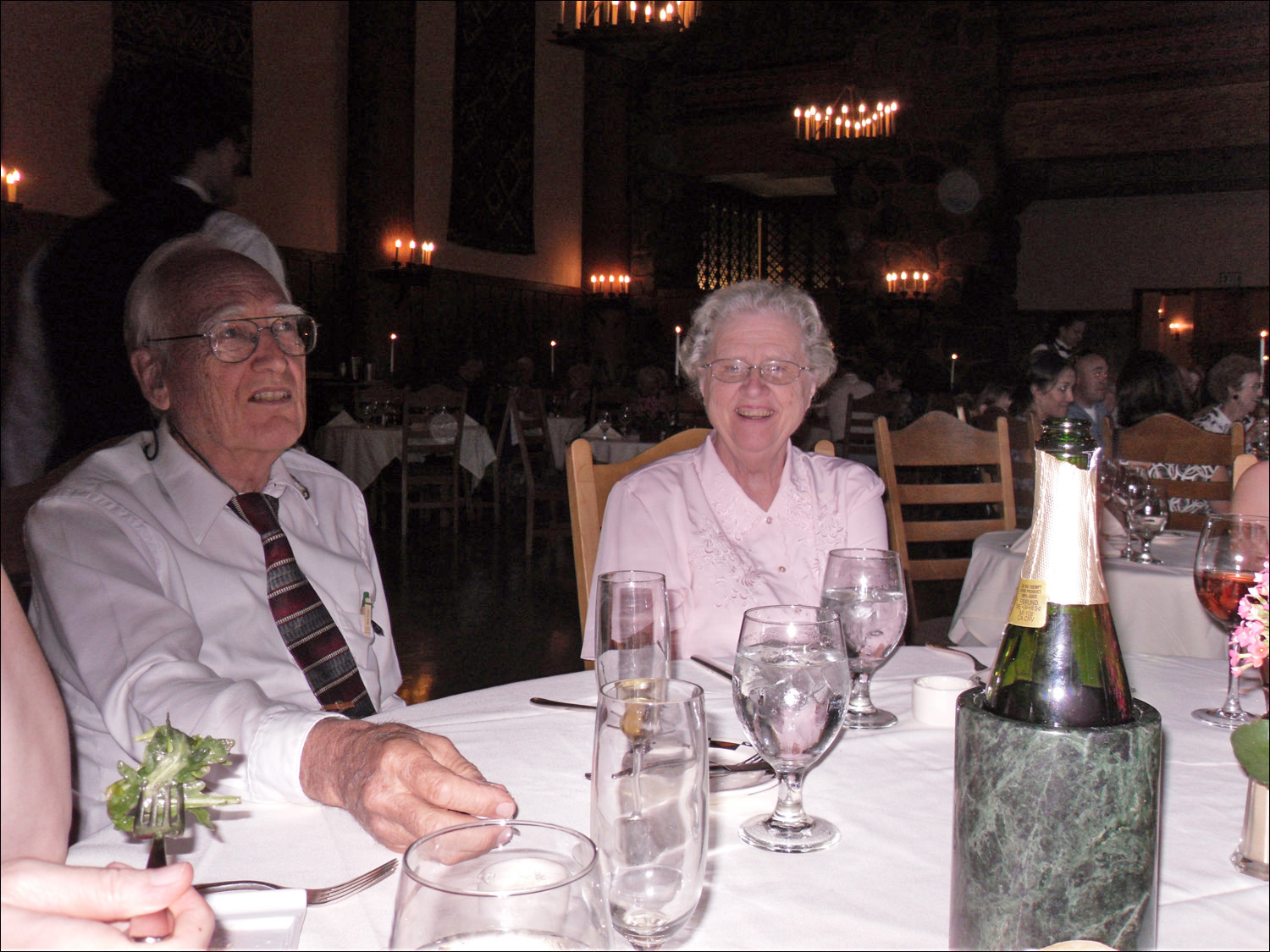 Dad's 80th Bday celebration @ the Awahnee dining room~ Mom & Dad